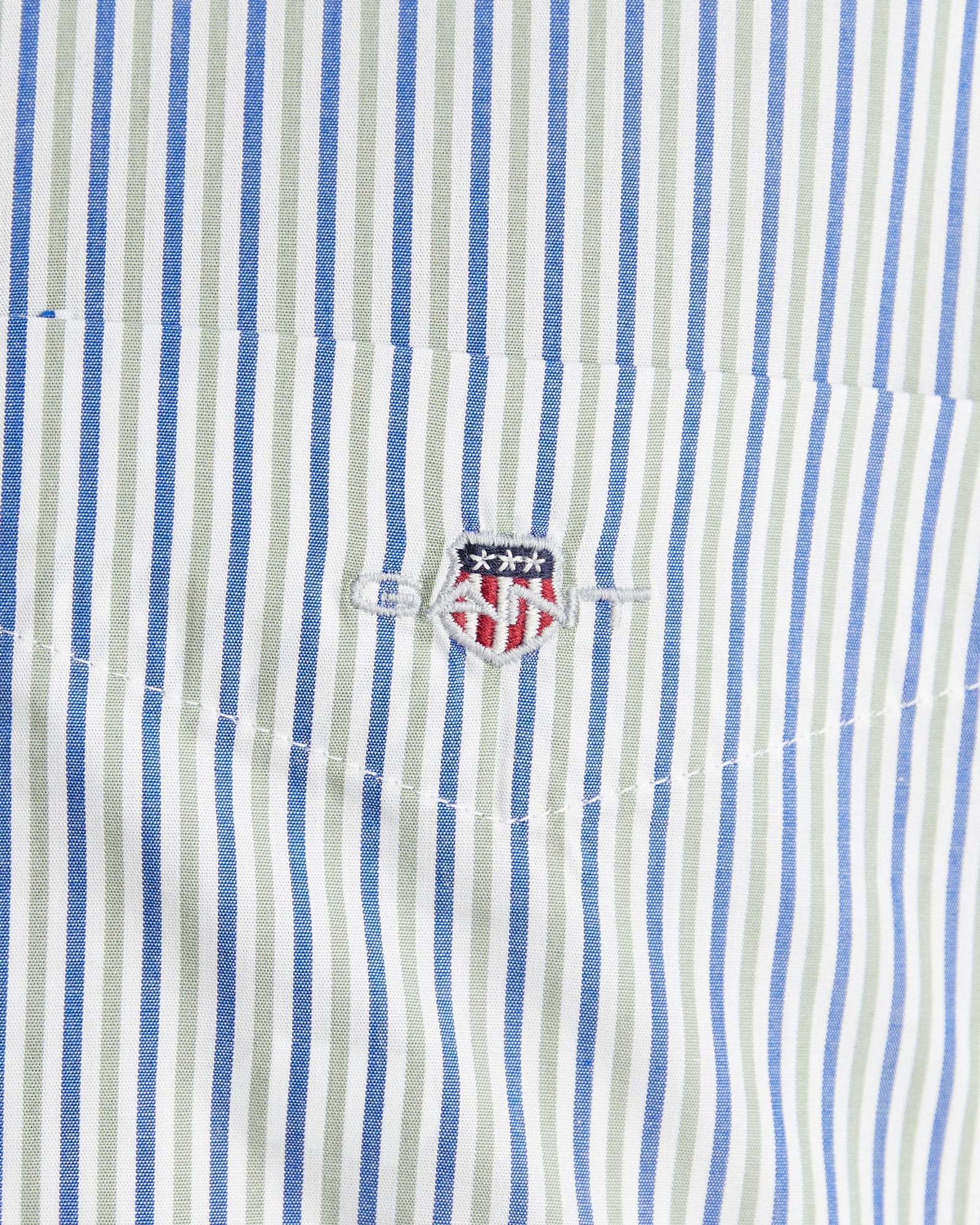 GANT Erkek Yeşil Regular Fit Poplin Gömlek