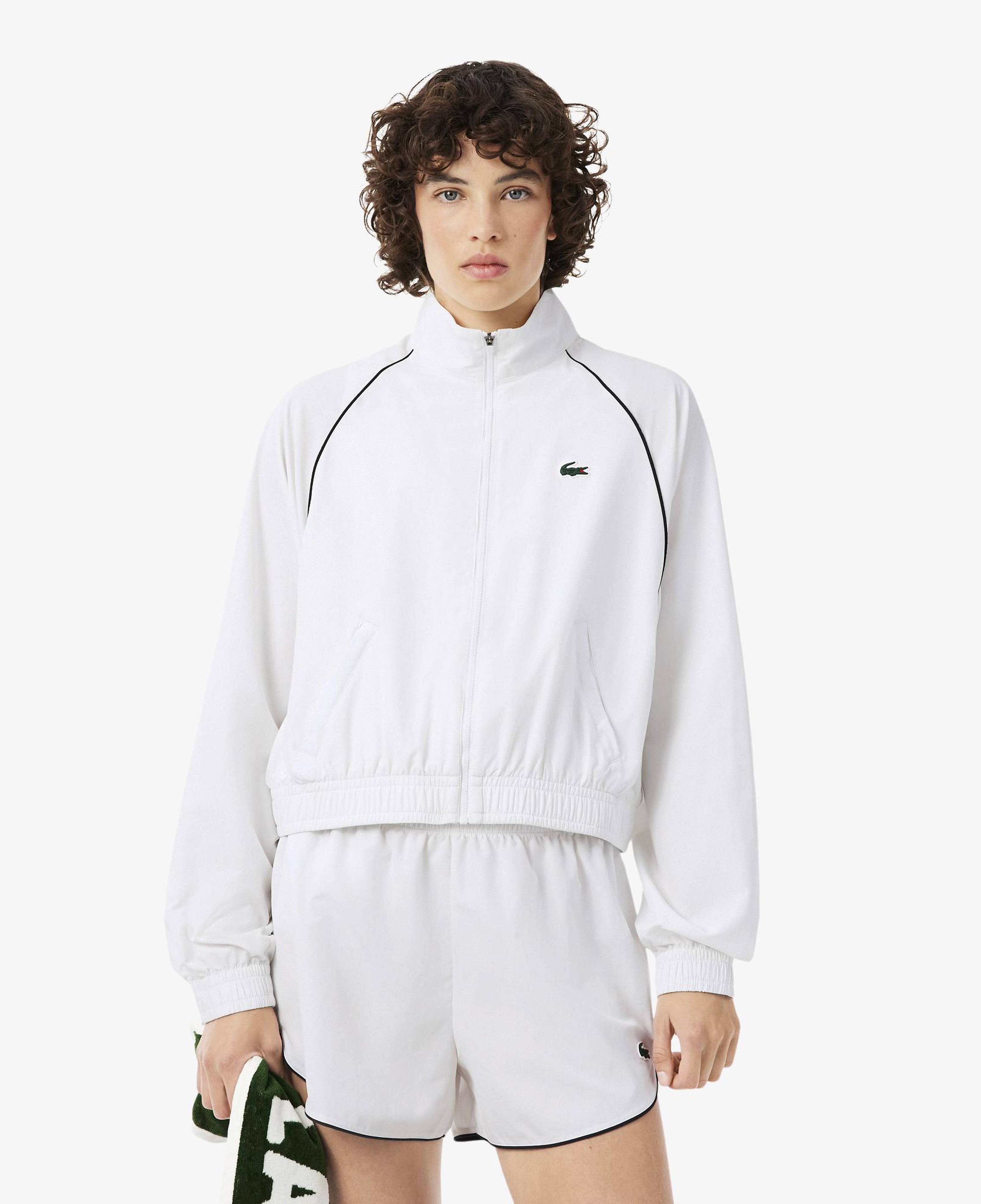 SPORT Kadın Relaxed Fit Dik Yaka Beyaz Ceket