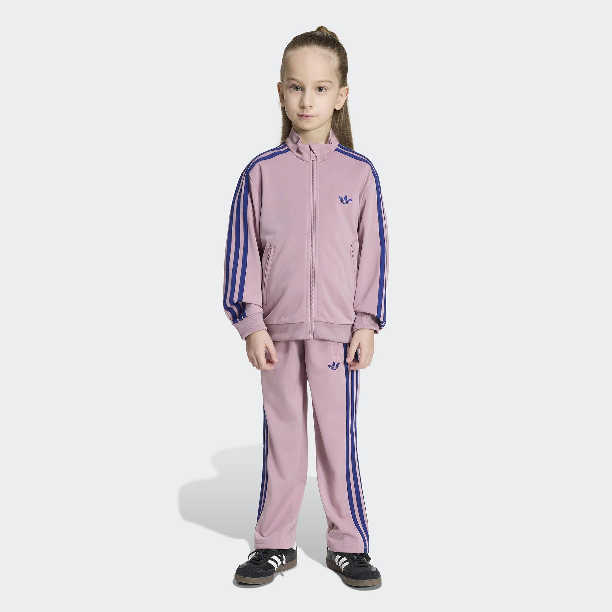 adidas Firebird Çocuk Pembe Eşofman Takımı