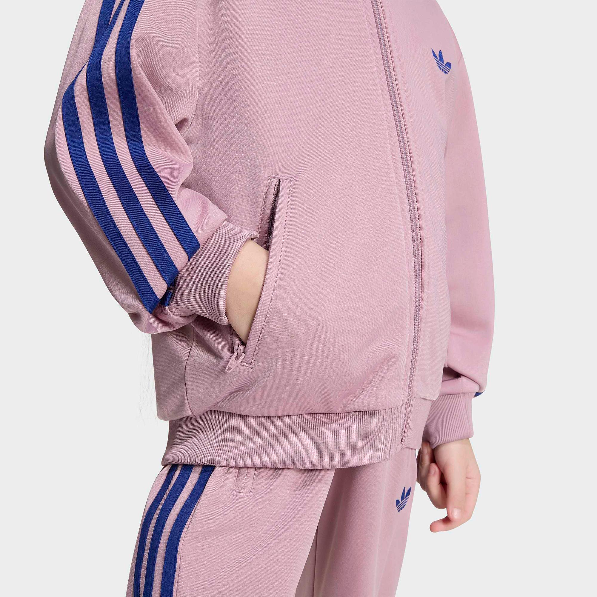 adidas Firebird Çocuk Pembe Eşofman Takımı