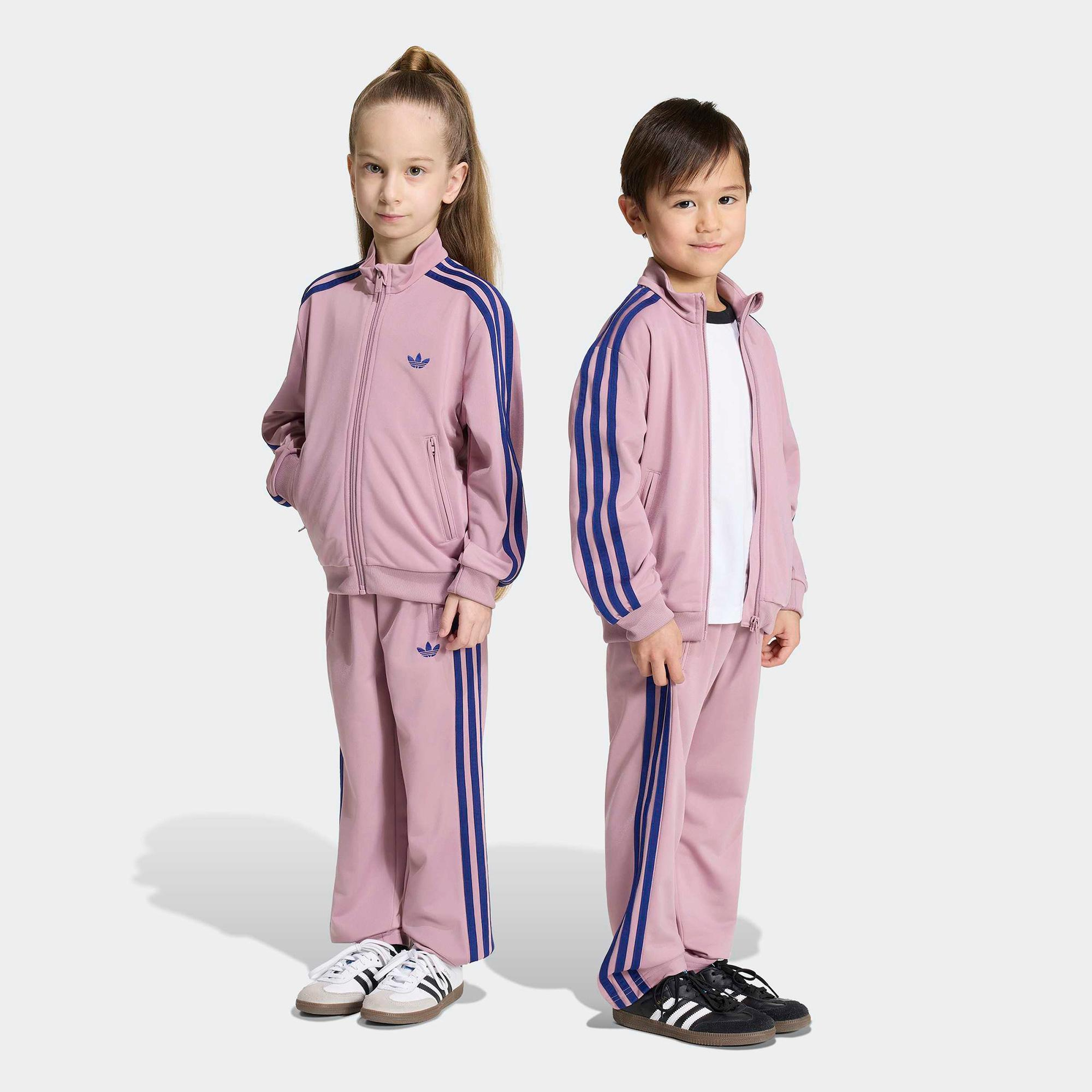 adidas Firebird Çocuk Pembe Eşofman Takımı