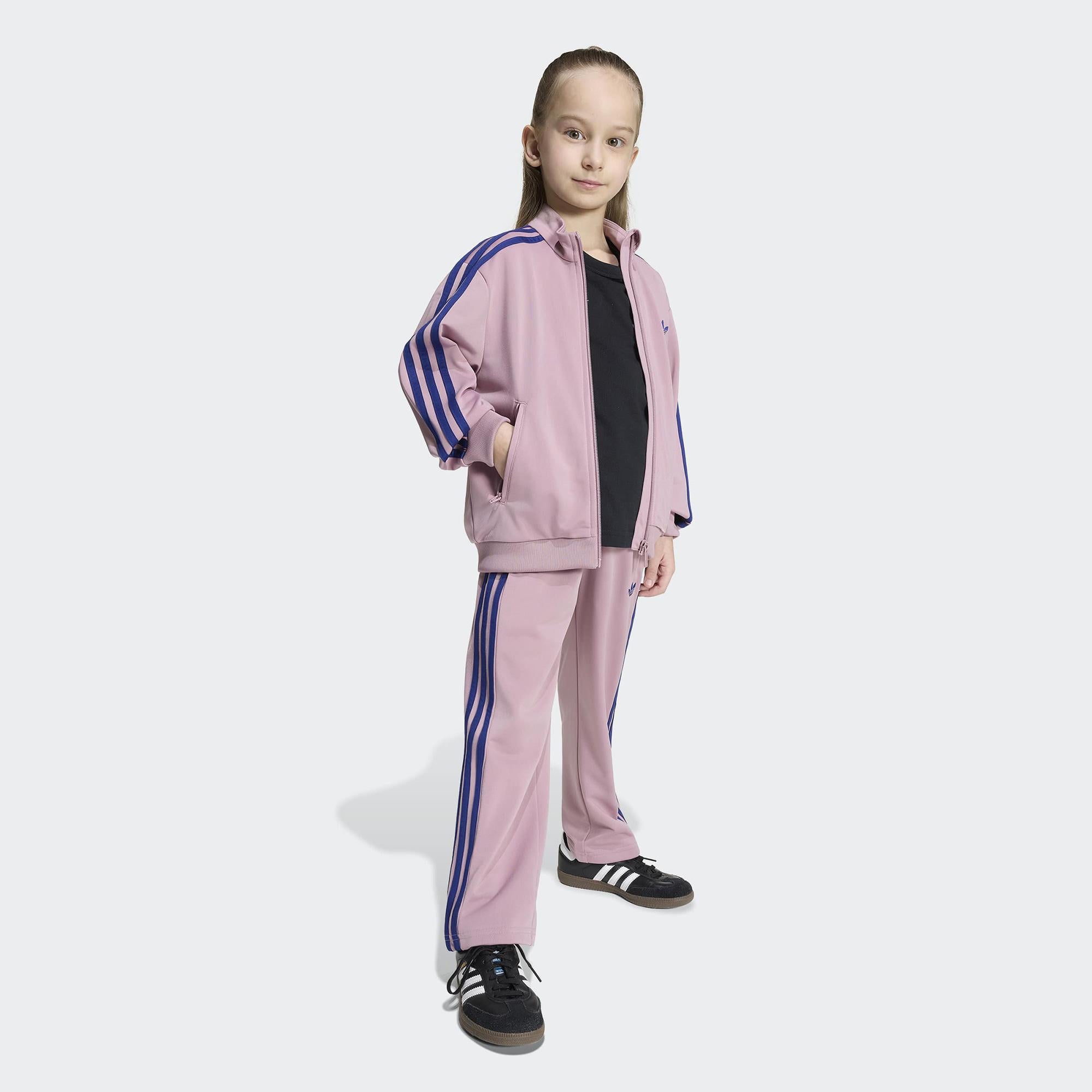 adidas Firebird Çocuk Pembe Eşofman Takımı