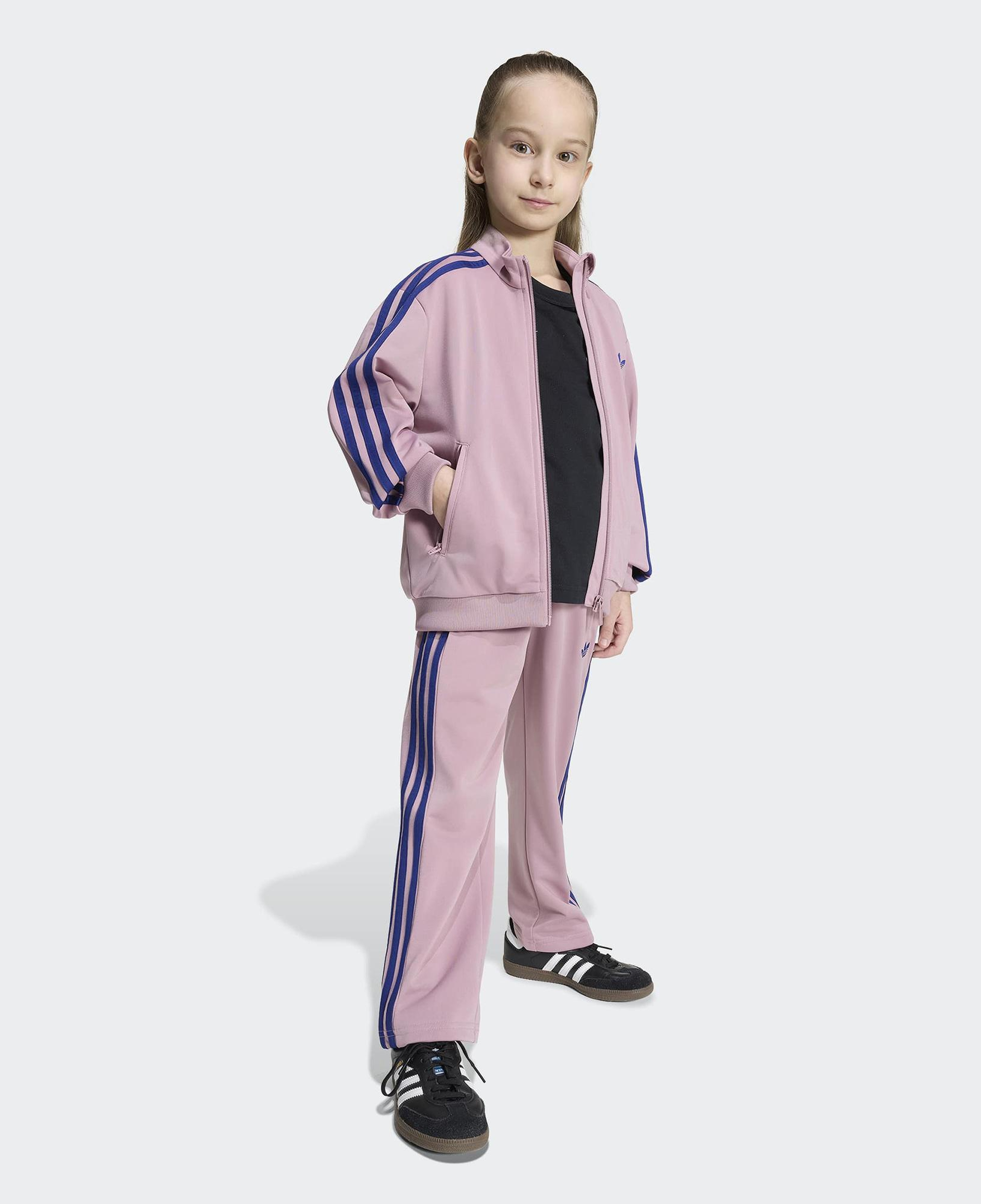 adidas Firebird Çocuk Pembe Eşofman Takımı