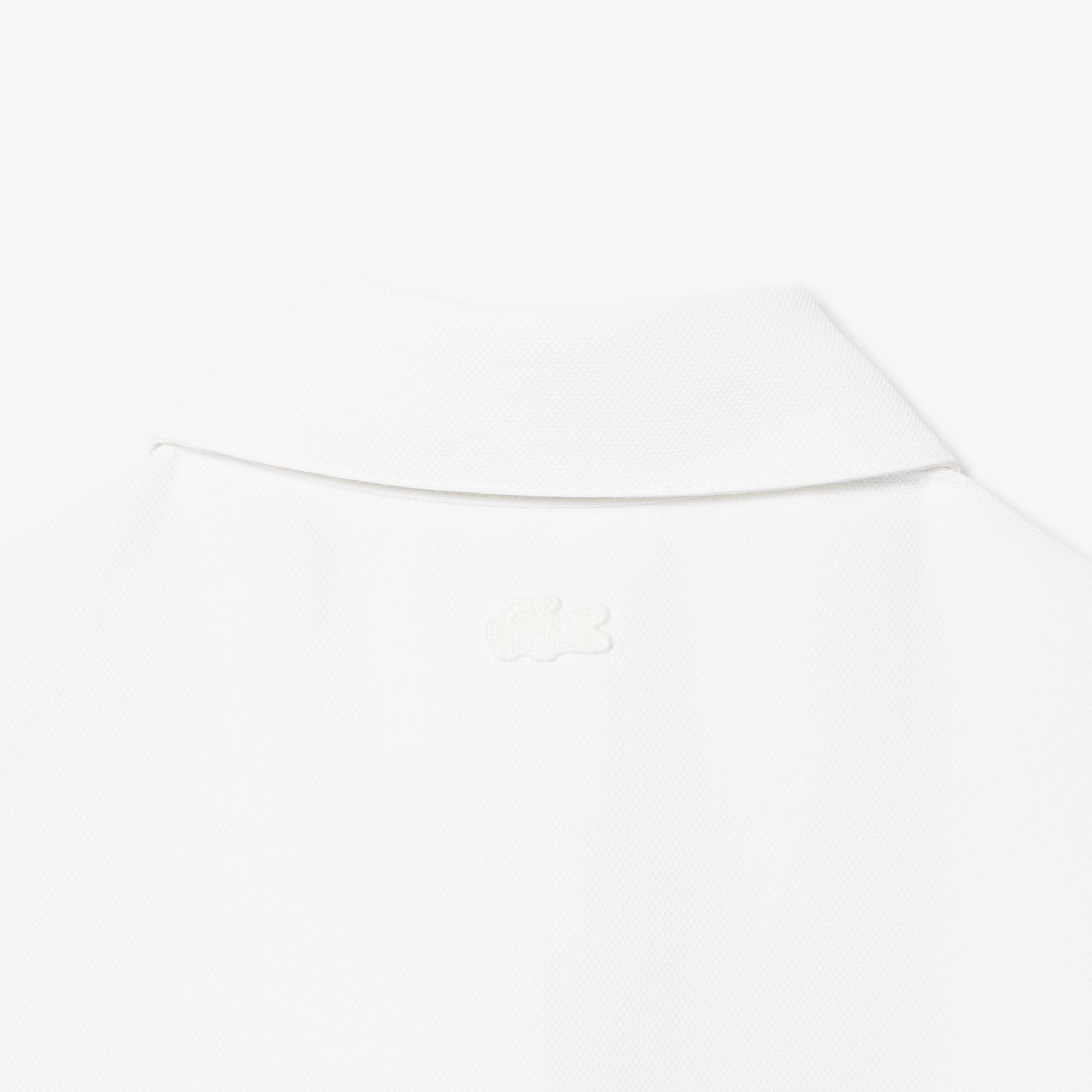 Kadın Flare Fit Kısa Kollu Polo Yaka Krem Elbise