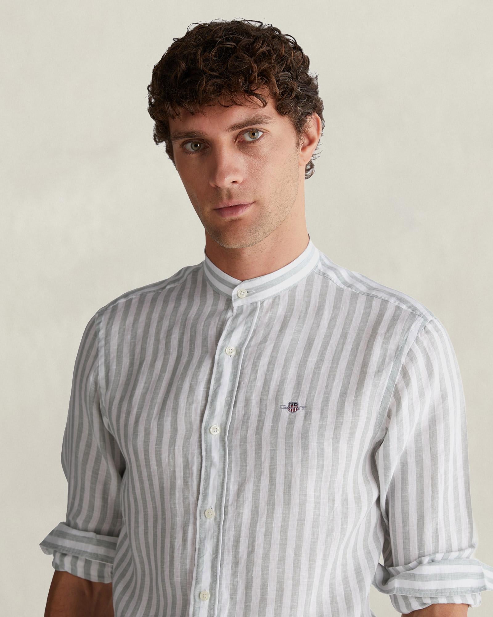 GANT Erkek Yeşil Regular Fit Gömlek