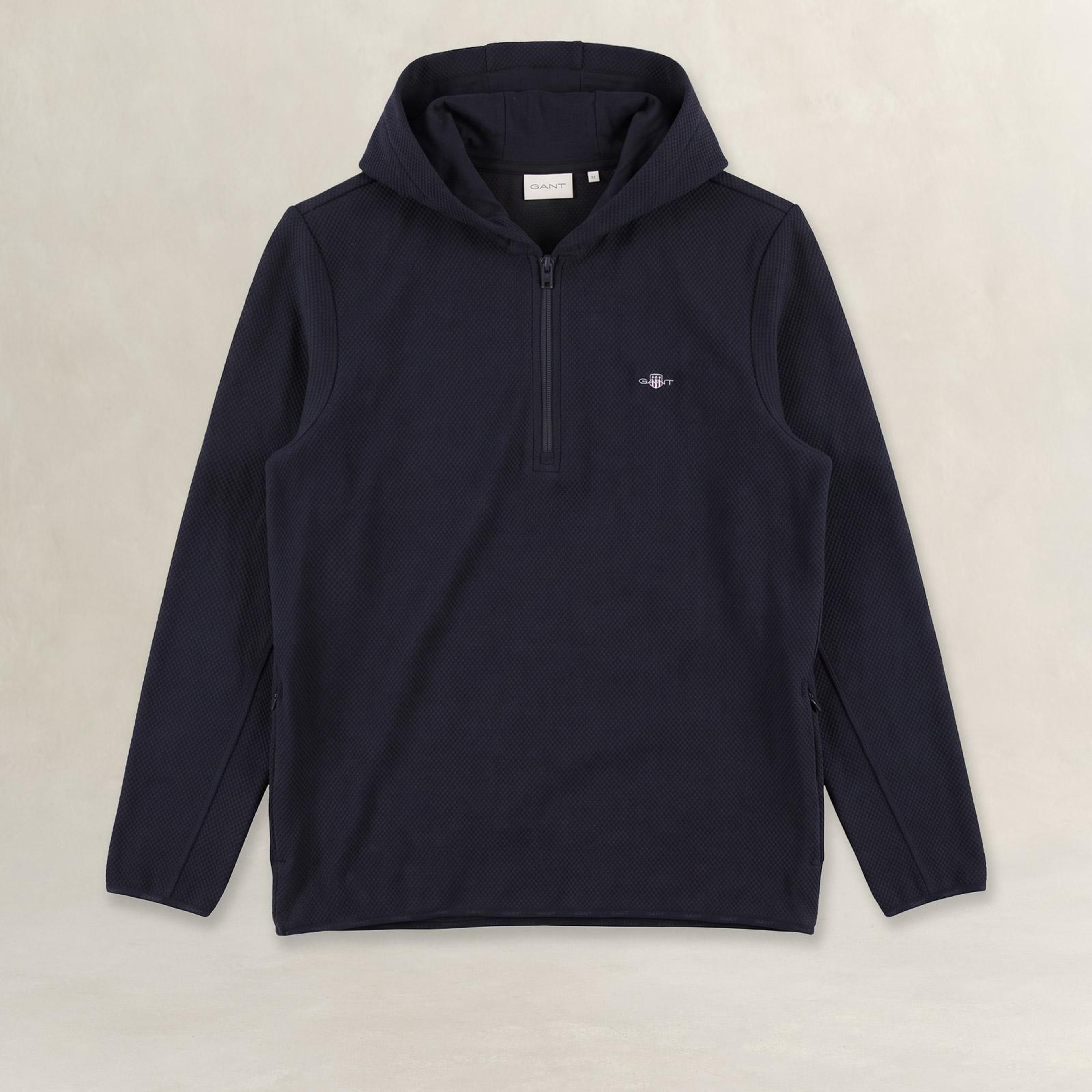 GANT Erkek Lacivert Yarım Fermuarlı Sweatshirt
