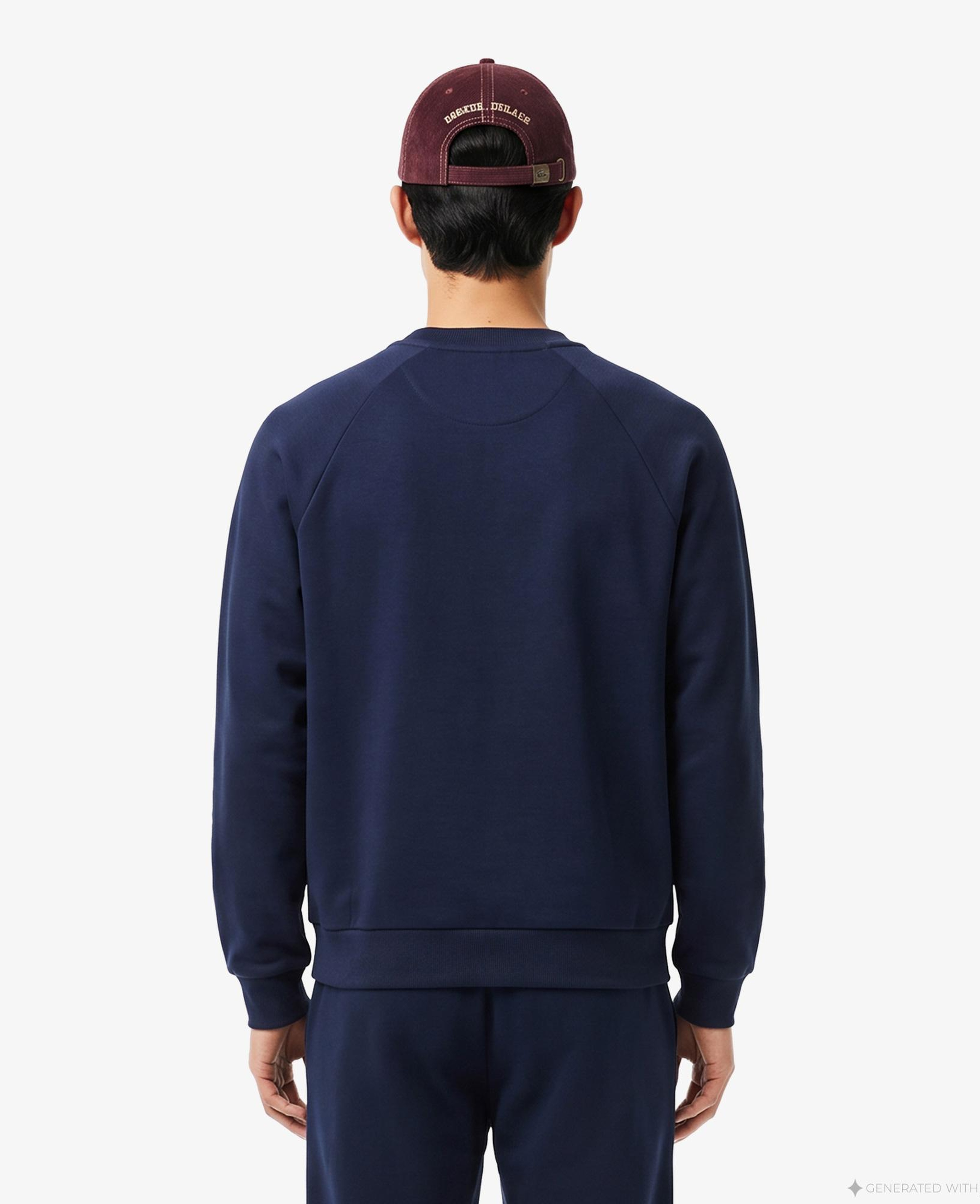 Erkek Classic Fit Bisiklet Yaka Lacivert Sweatshirt