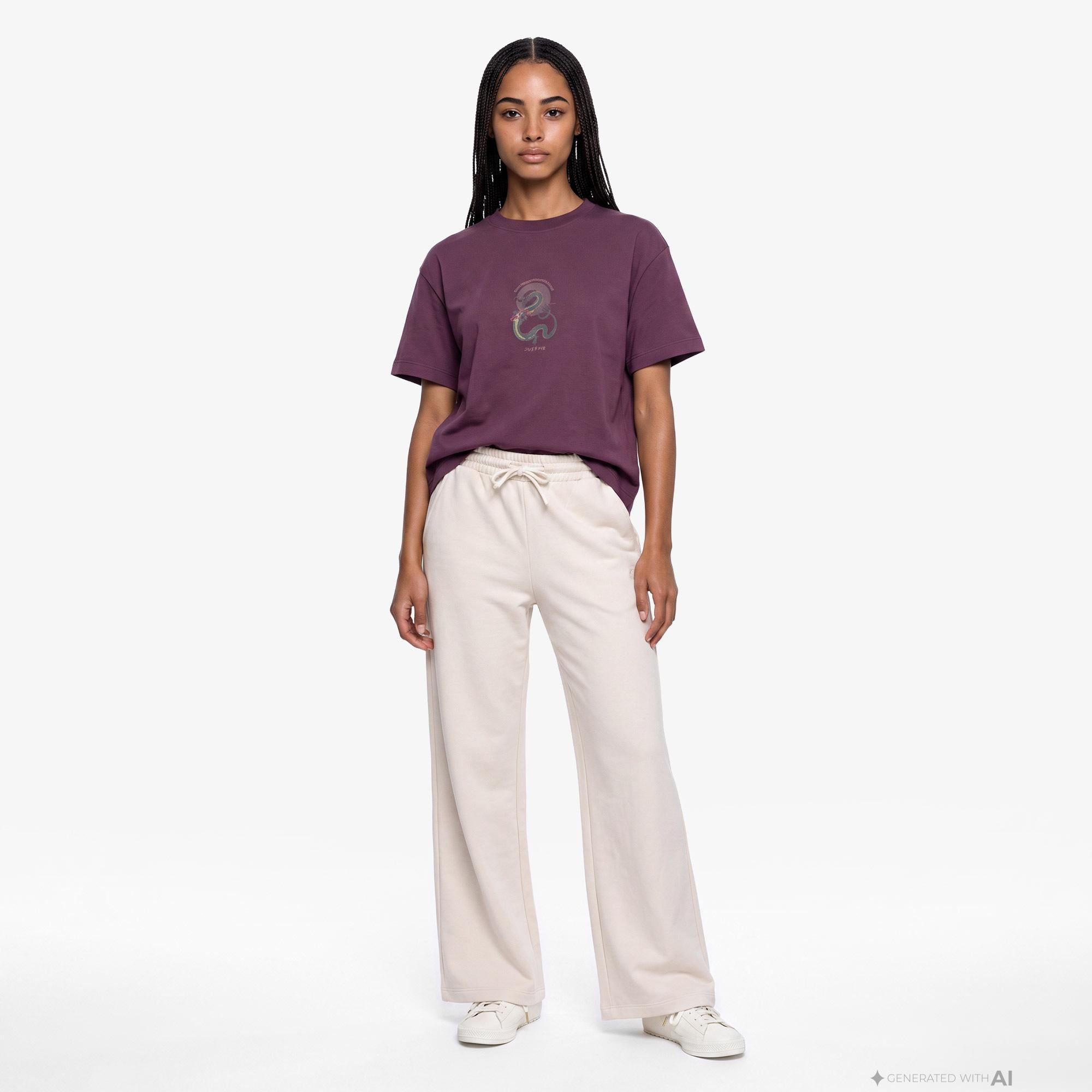 UNITED4 Regular Fit Kadın Krem Eşofman Altı