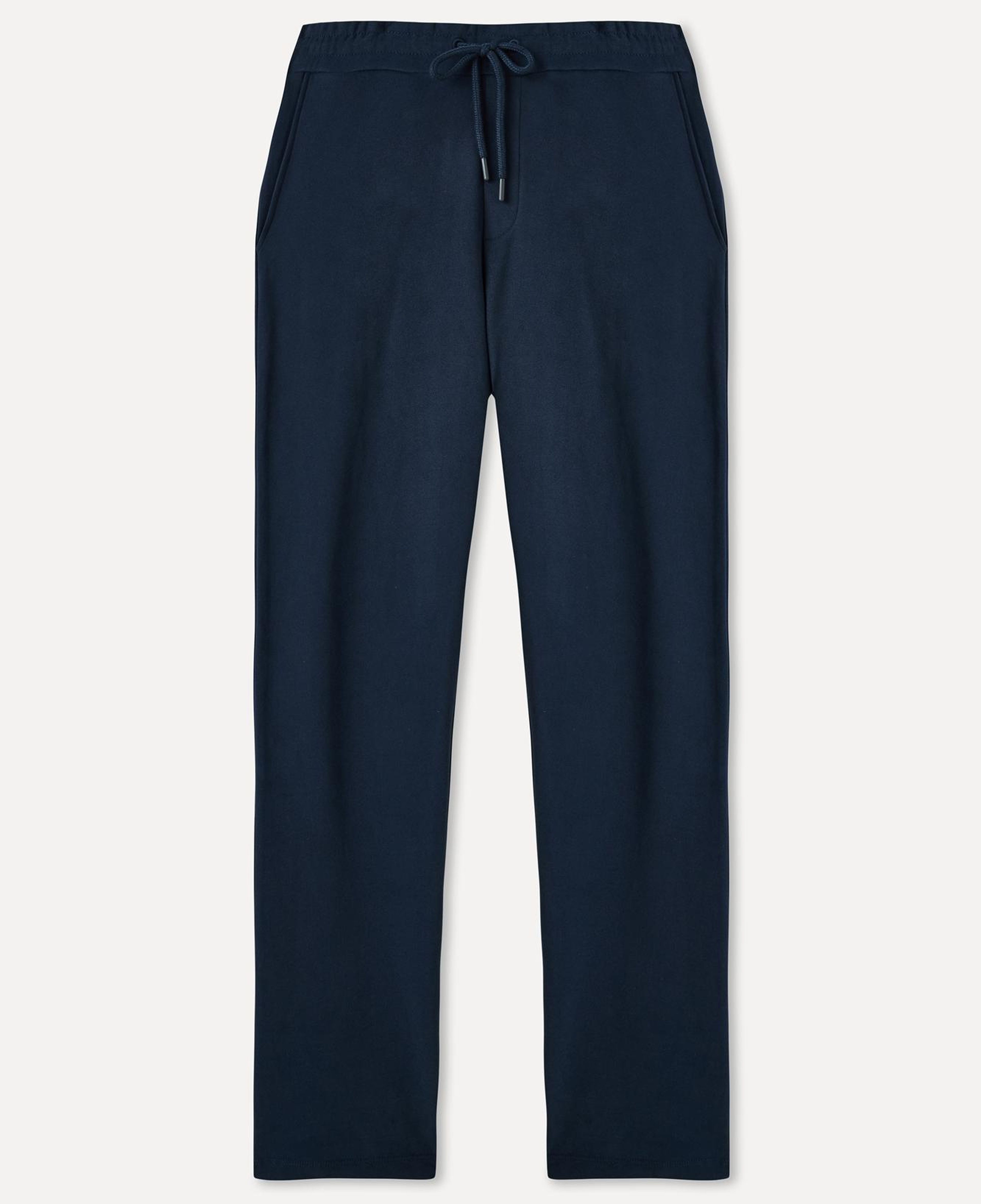 Erkek Lacivert Beli Bağlamalı Loose Fit Eşofman Altı