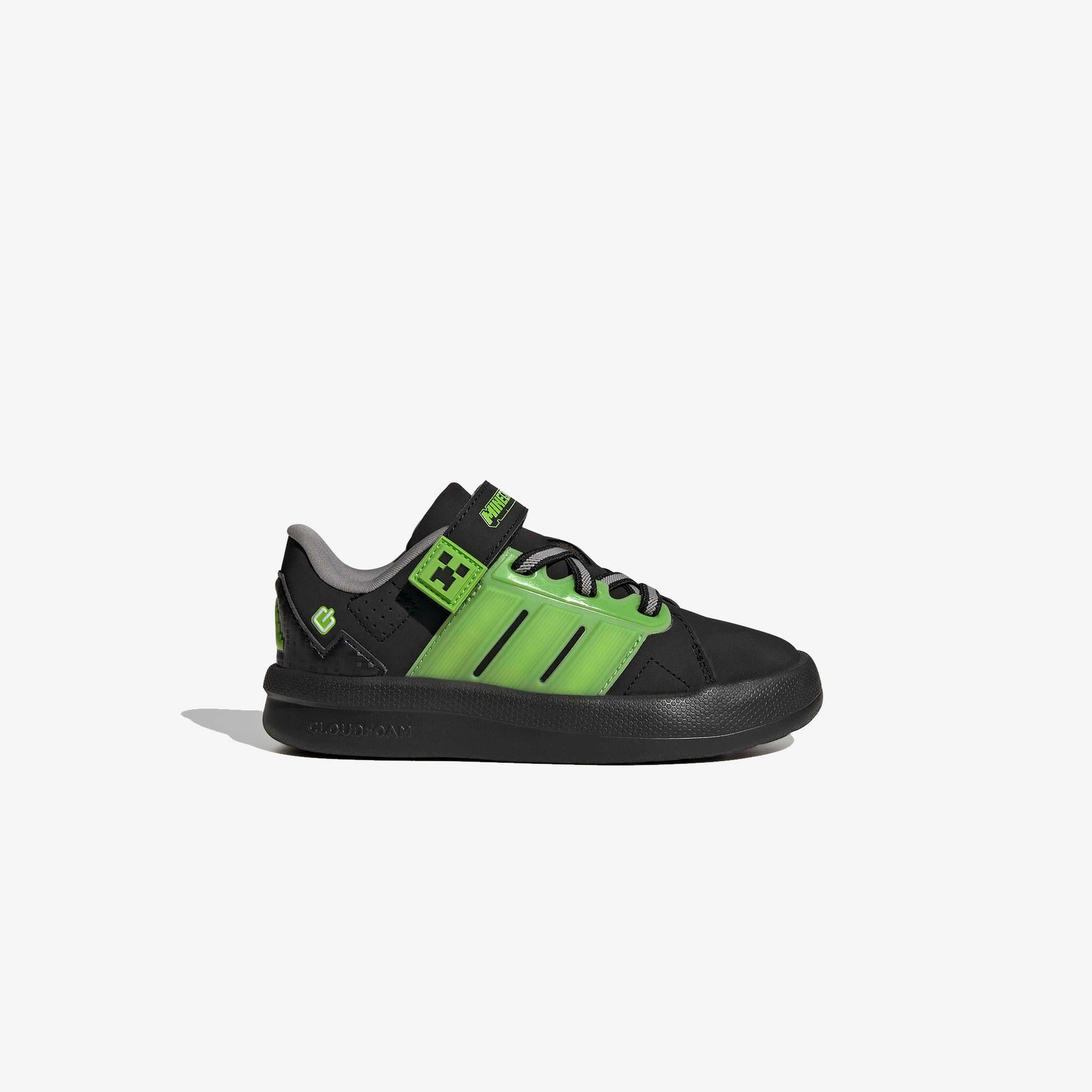 adidas Minecraft Lightorama Elastic Lace Çocuk Siyah Spor Ayakkabı