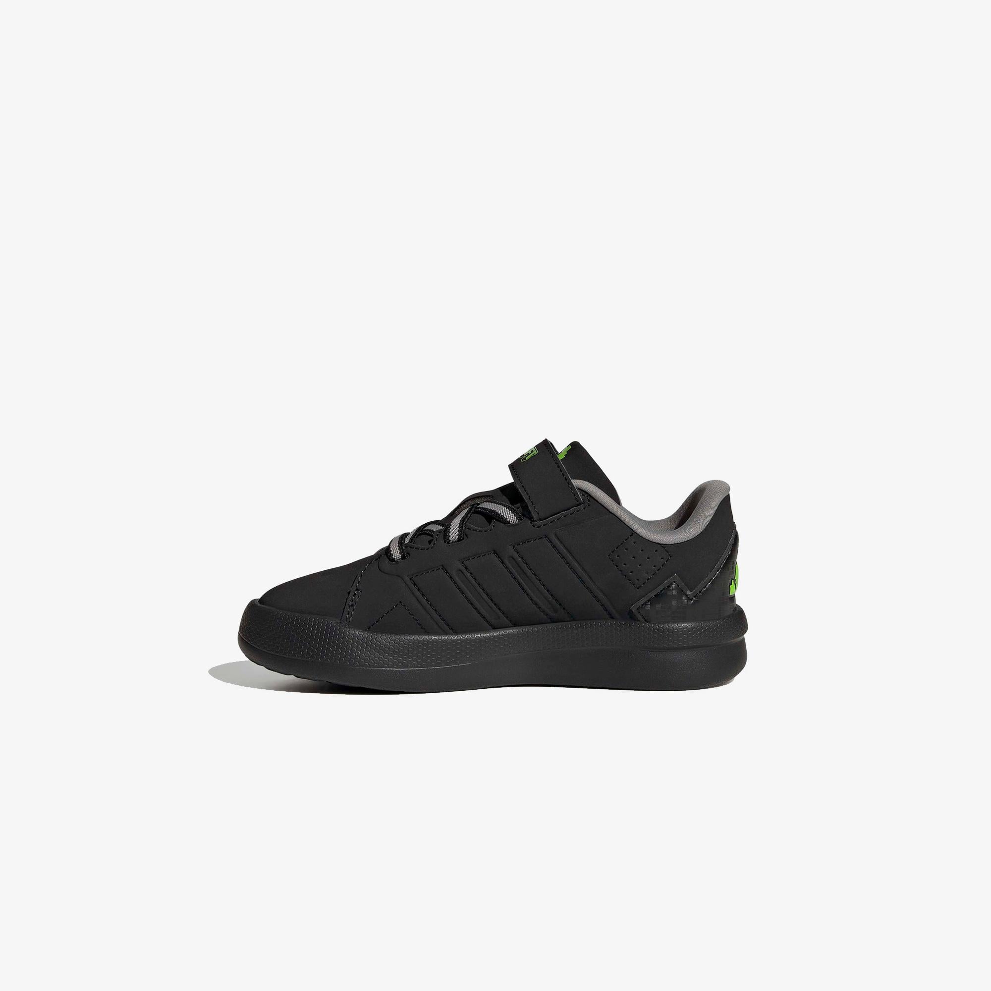 adidas Minecraft Lightorama Elastic Lace Çocuk Siyah Spor Ayakkabı