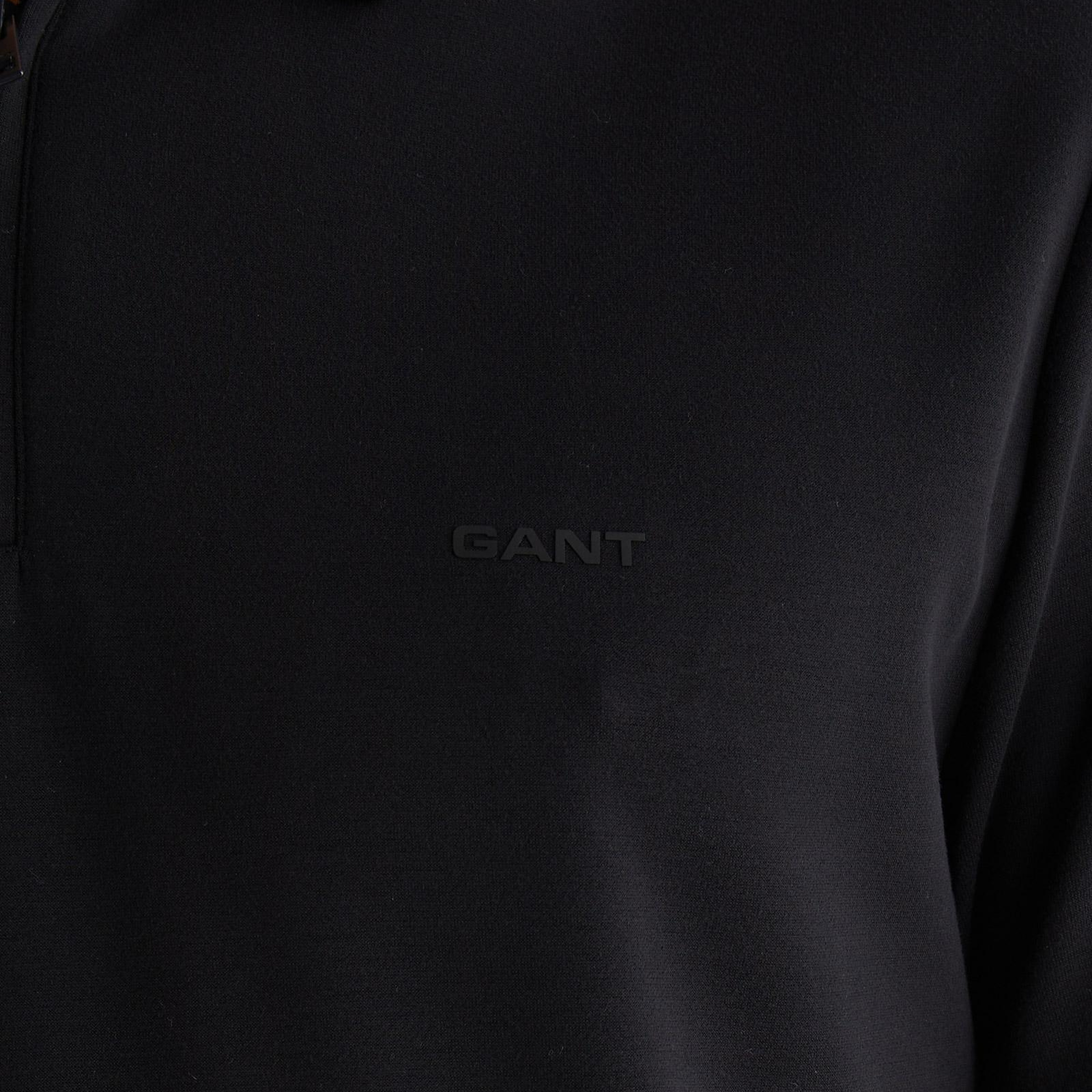 GANT Erkek Siyah Regular Fit Polo Yaka T-Shirt