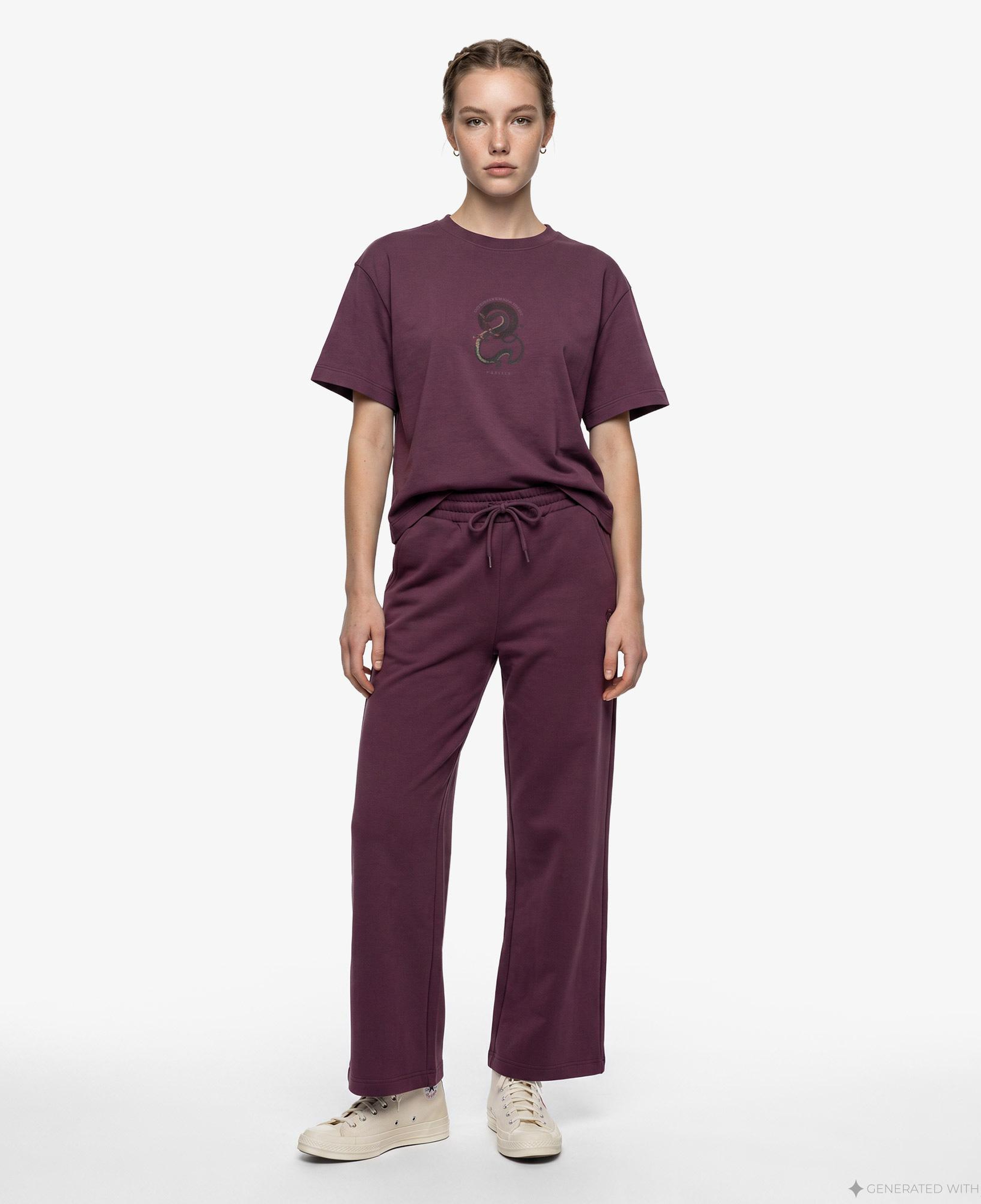 UNITED4 Regular Fit Kadın Bordo Eşofman Altı