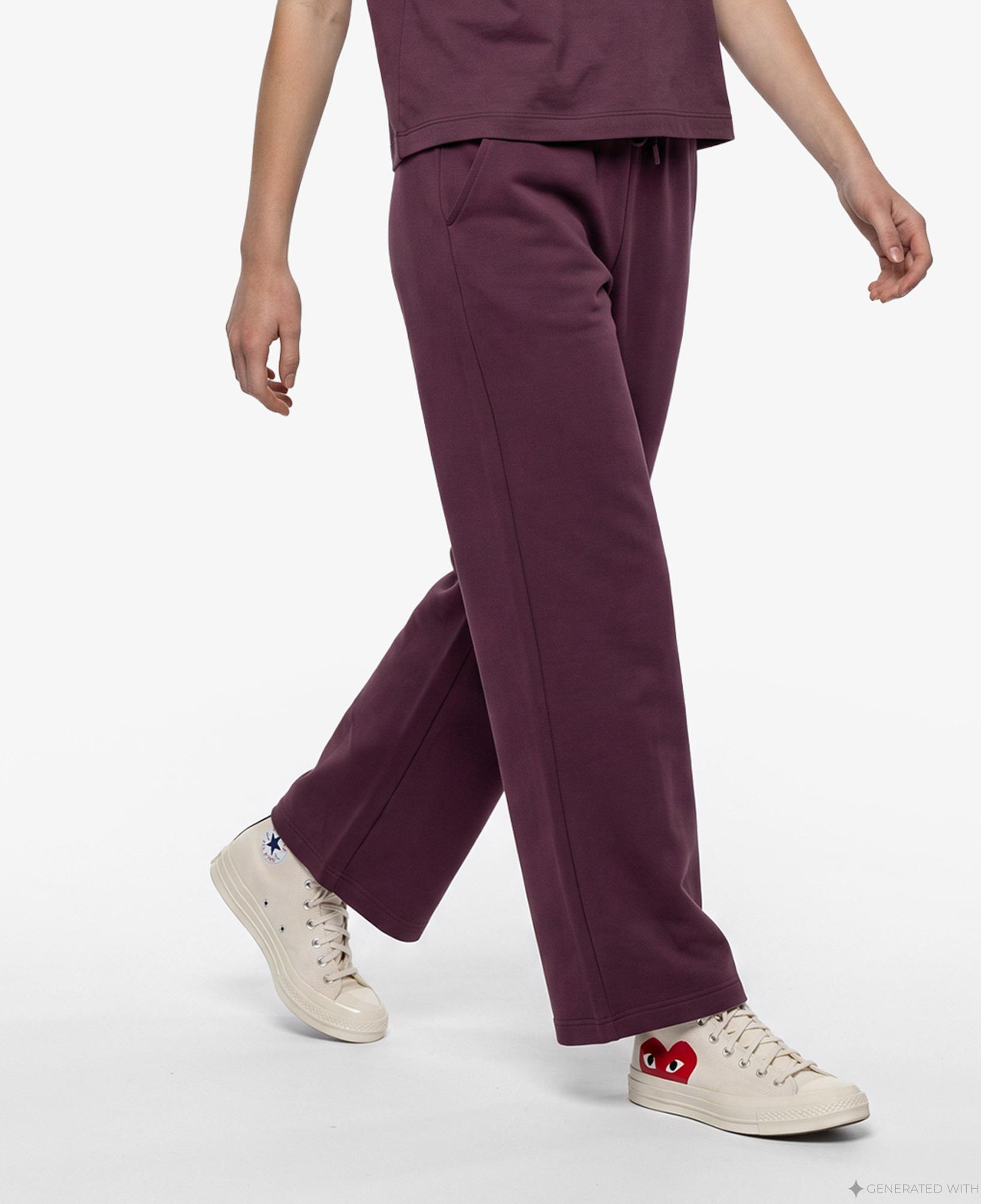 UNITED4 Regular Fit Kadın Bordo Eşofman Altı