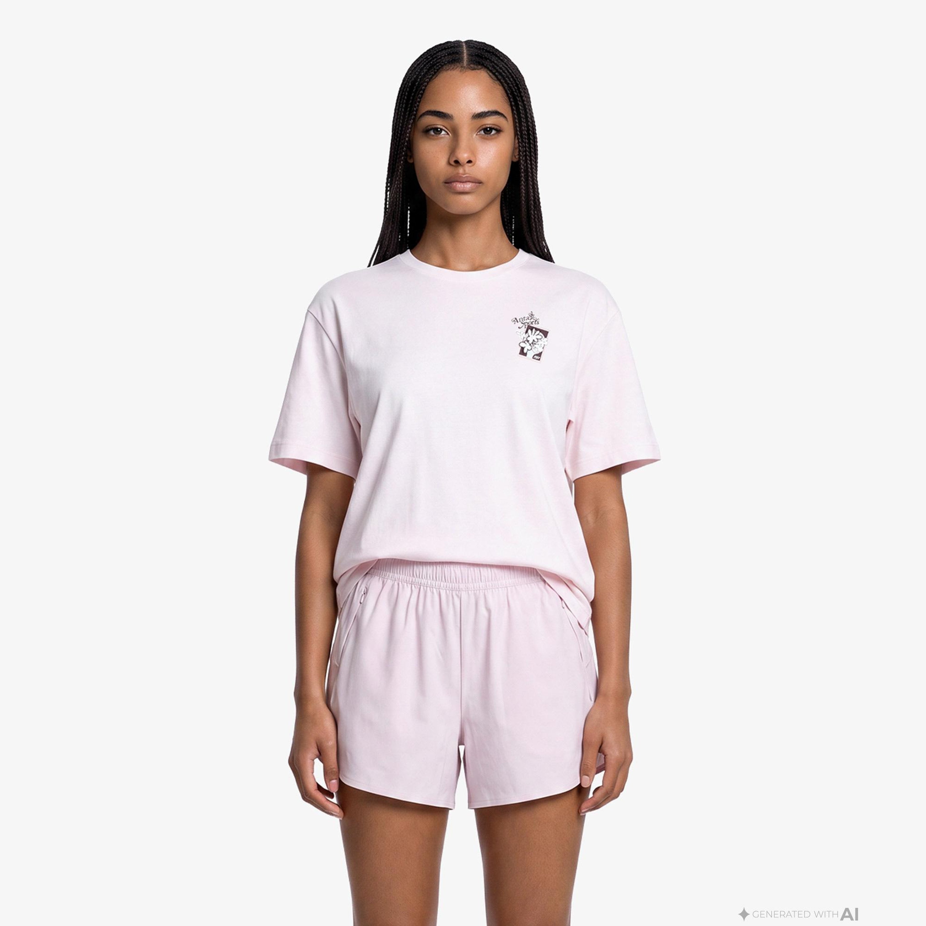 Anta Serve Smash Repeat Kadın Pembe T-Shirt