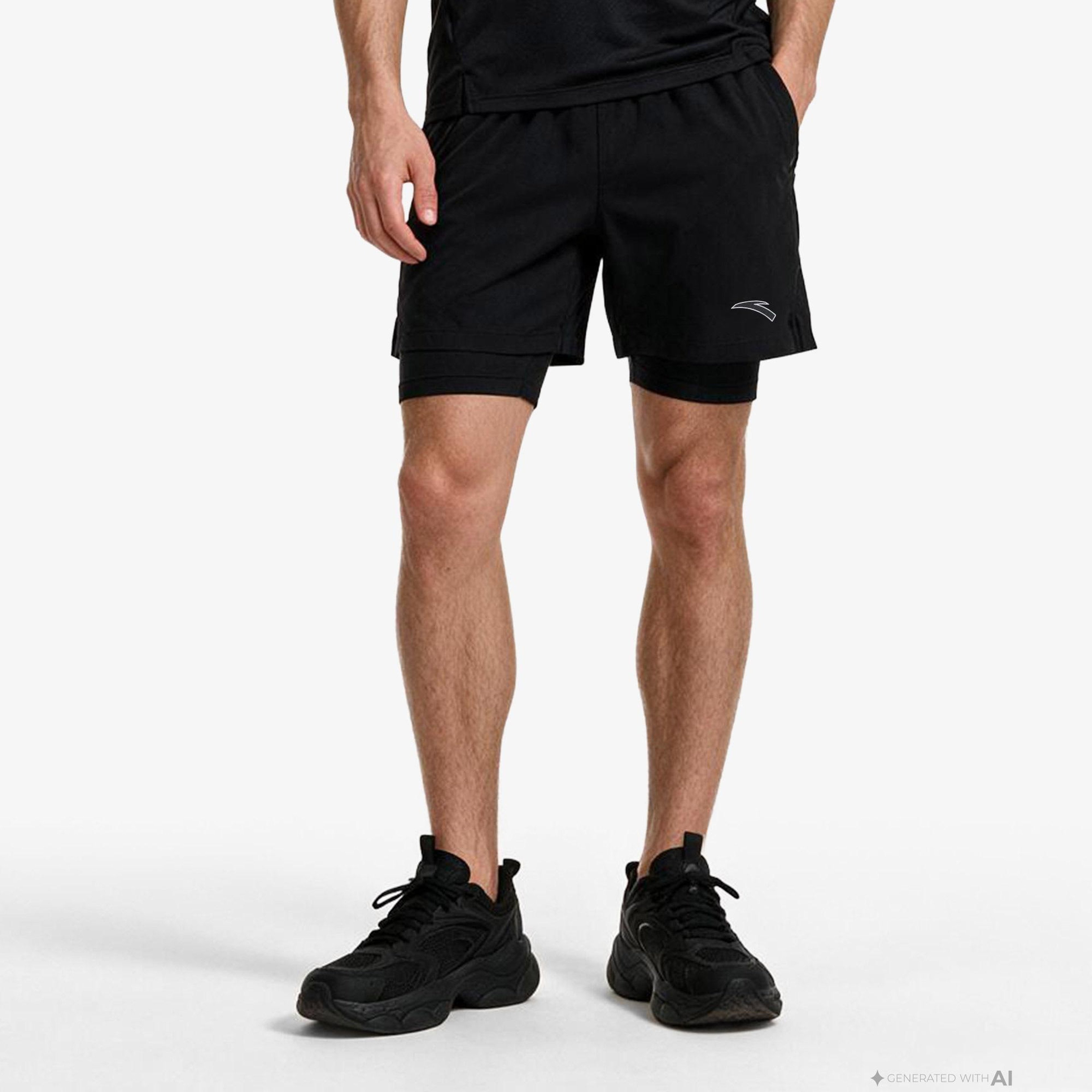 Anta Fashion Road Run Erkek Siyah Şort