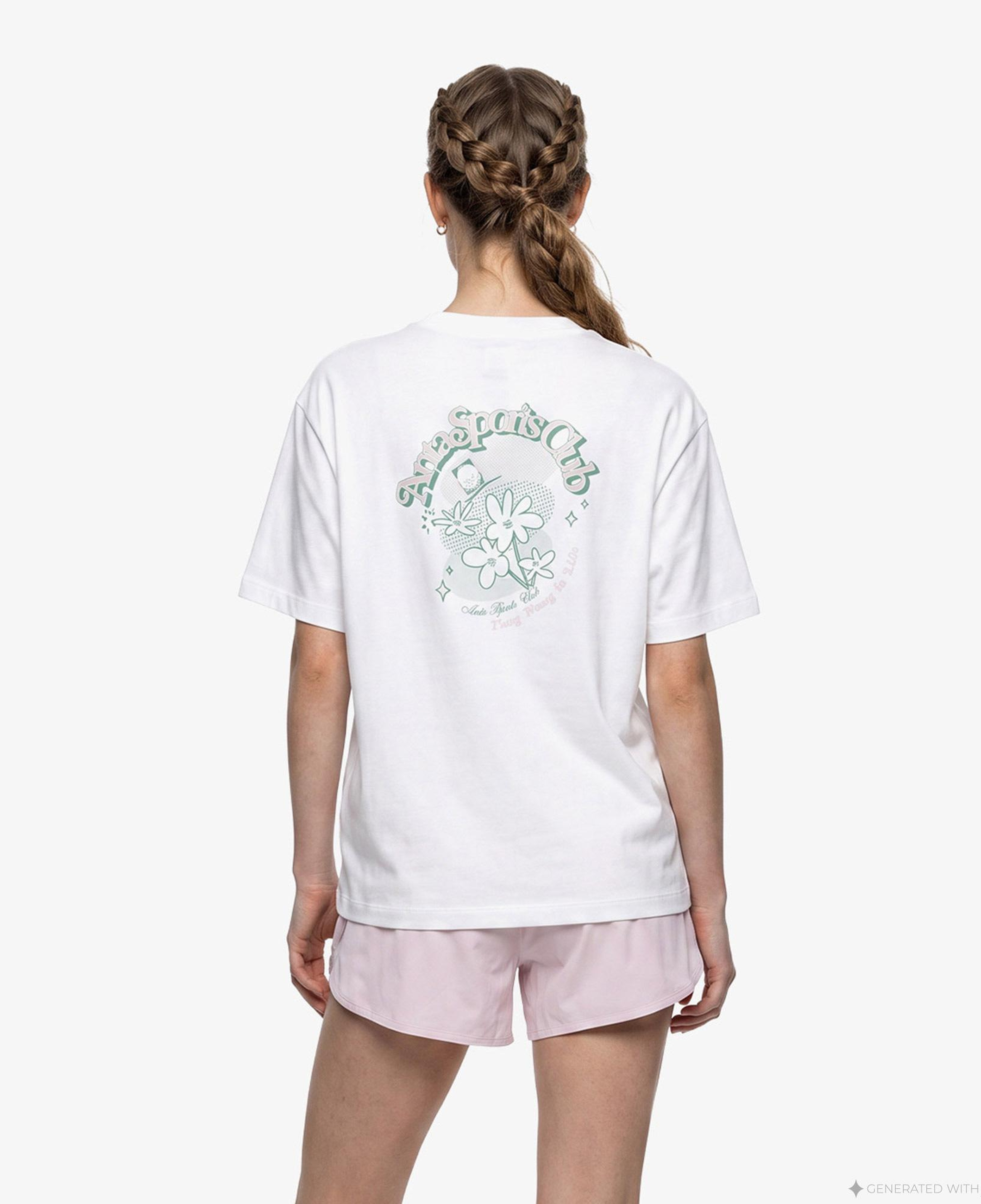 Anta Serve Smash Repeat Kadın Beyaz T-Shirt