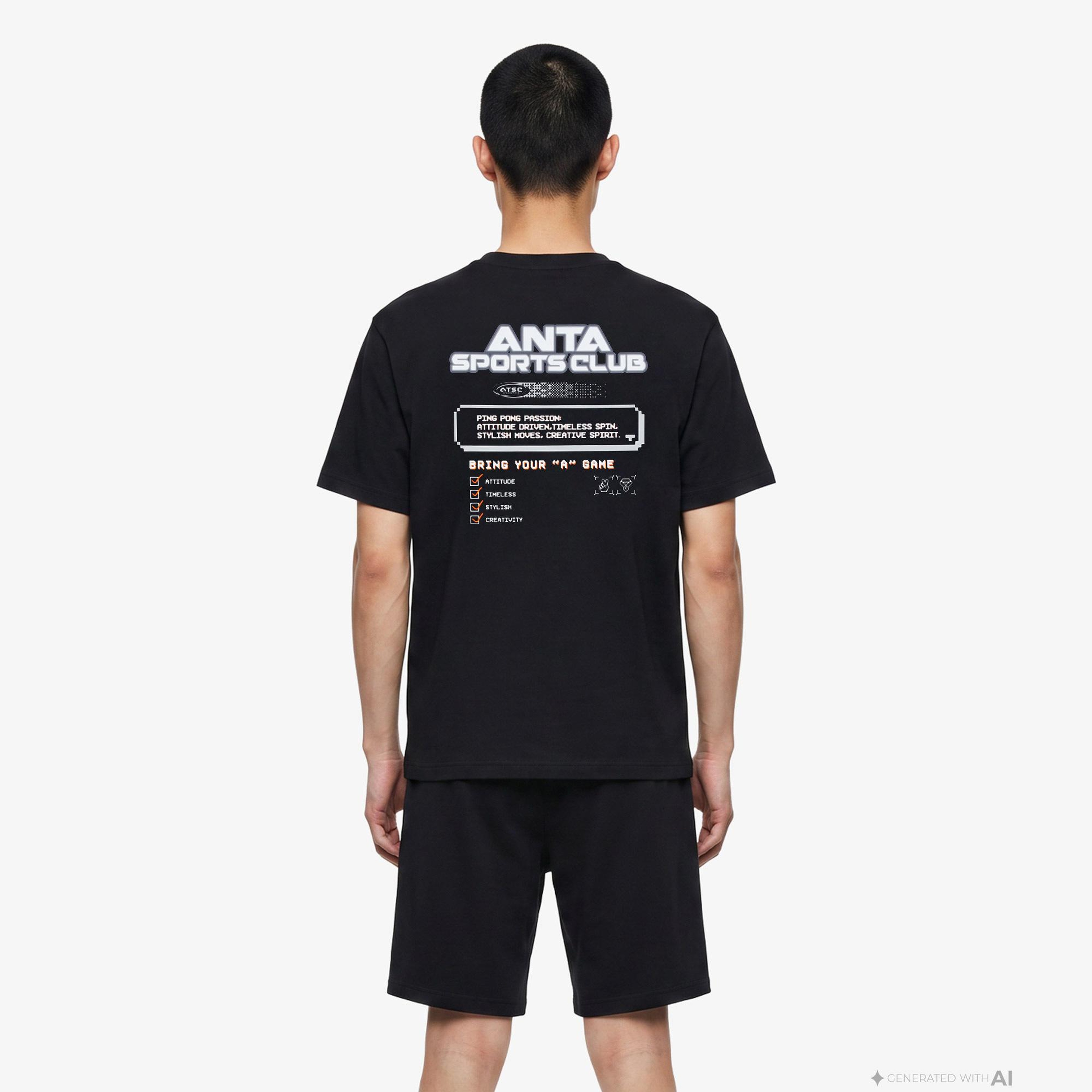 Anta Bring You "A" Game Erkek Siyah T-Shirt