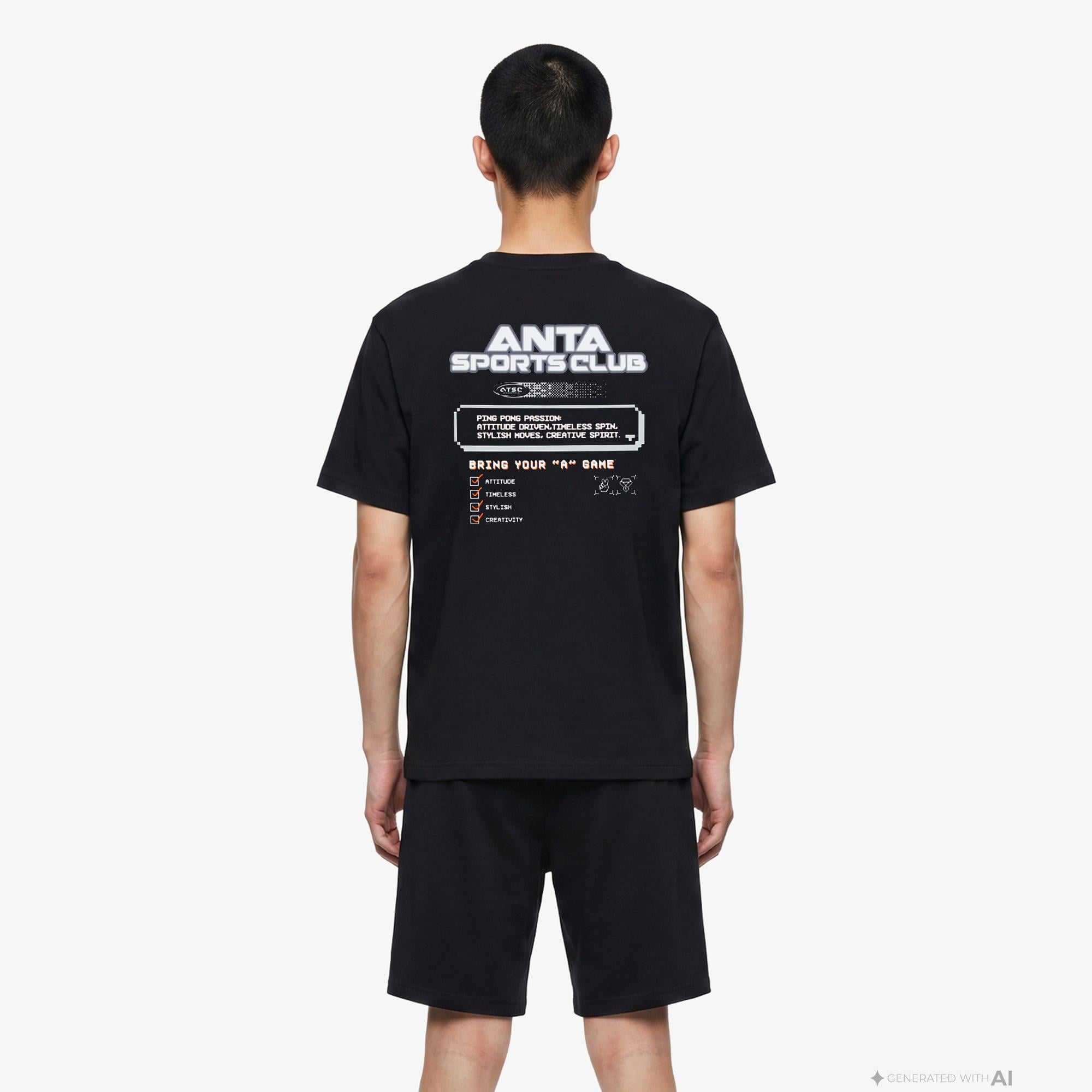 Anta Bring You "A" Game Erkek Siyah T-Shirt