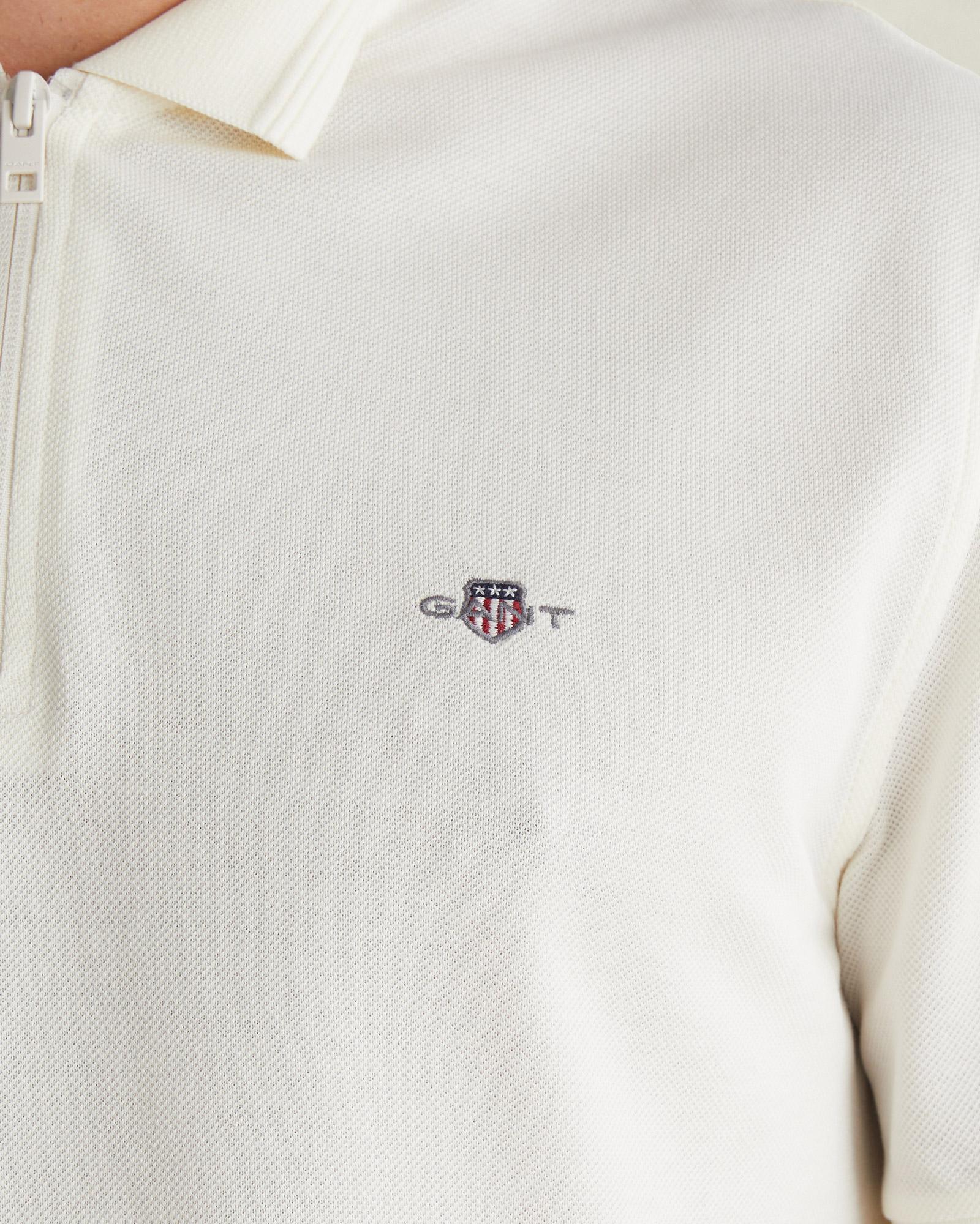 GANT Erkek Krem Regular Fit Polo Yaka T-Shirt