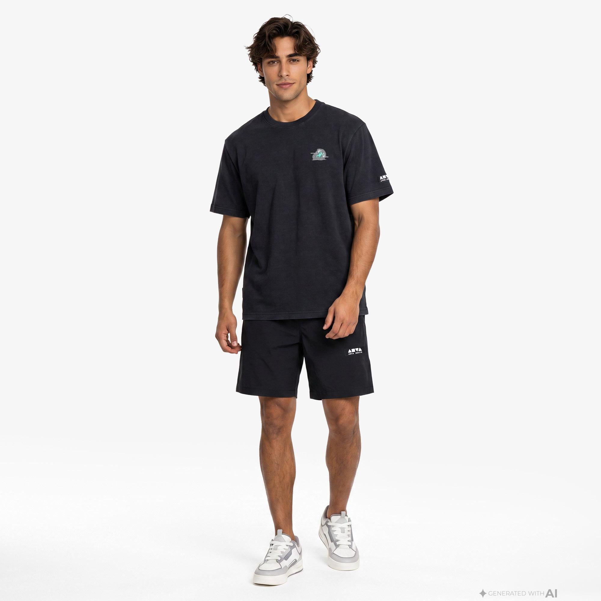 Anta Anta Skate Erkek Siyah T-Shirt