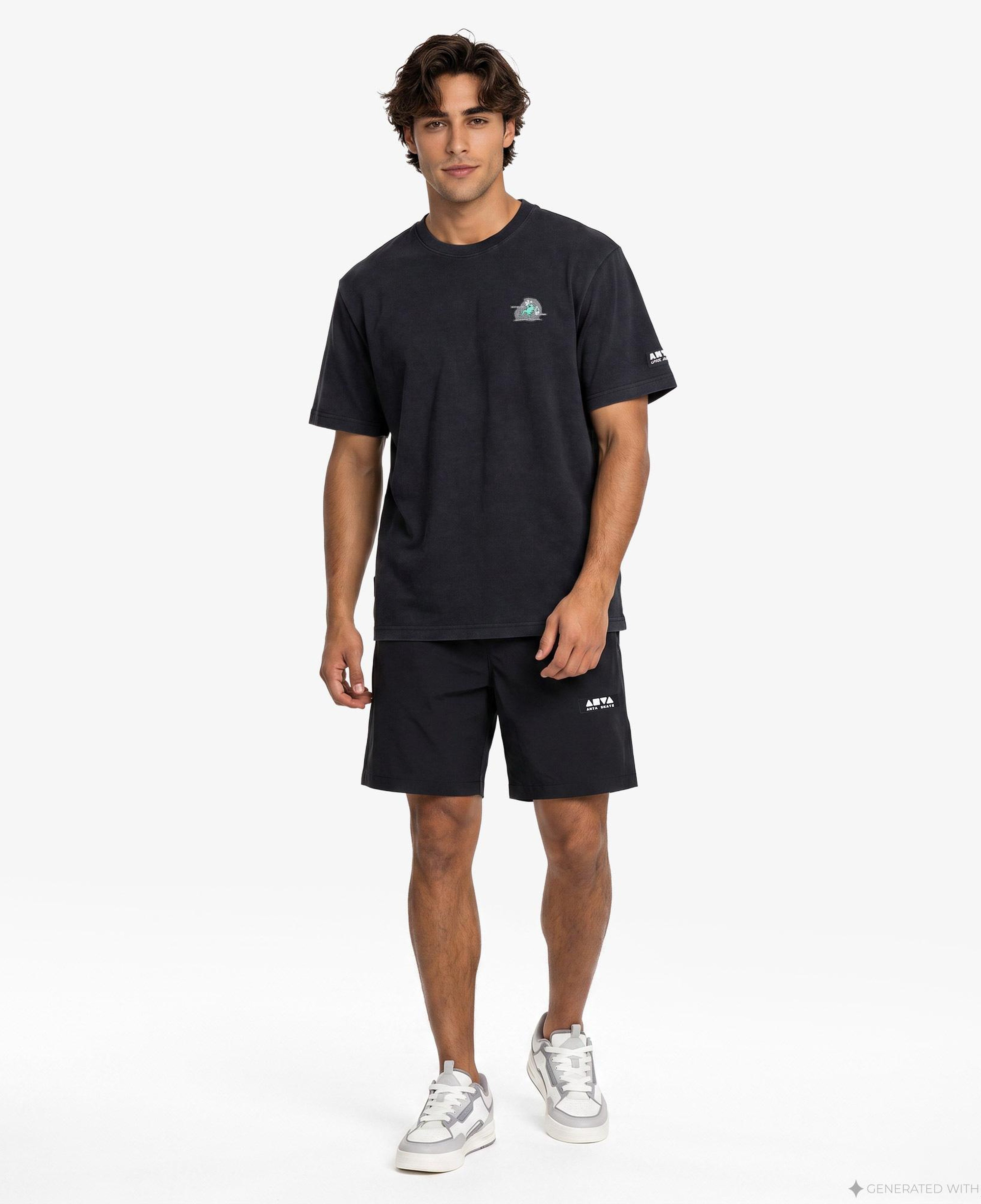 Anta Anta Skate Erkek Siyah T-Shirt
