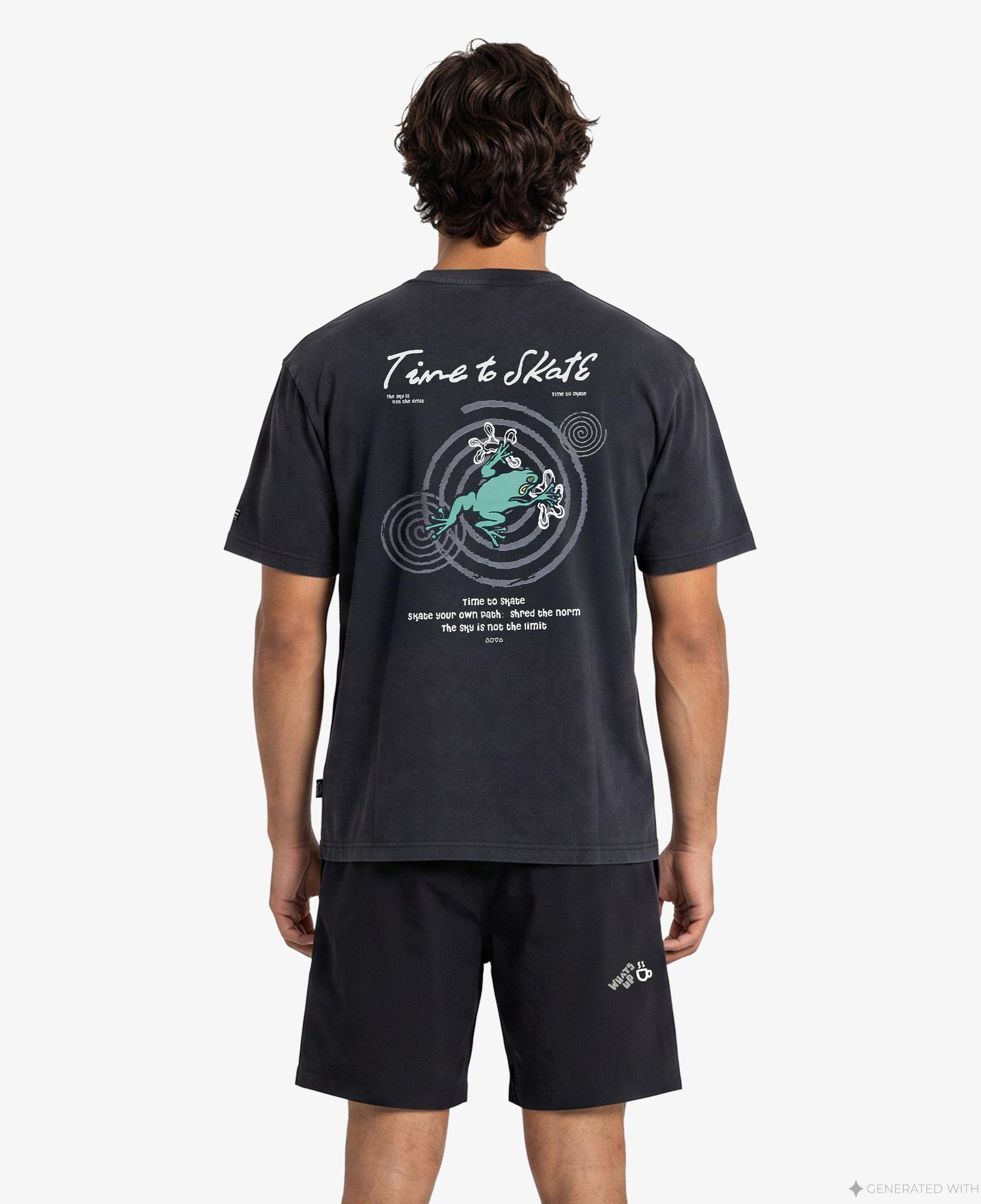 Anta Anta Skate Erkek Siyah T-Shirt