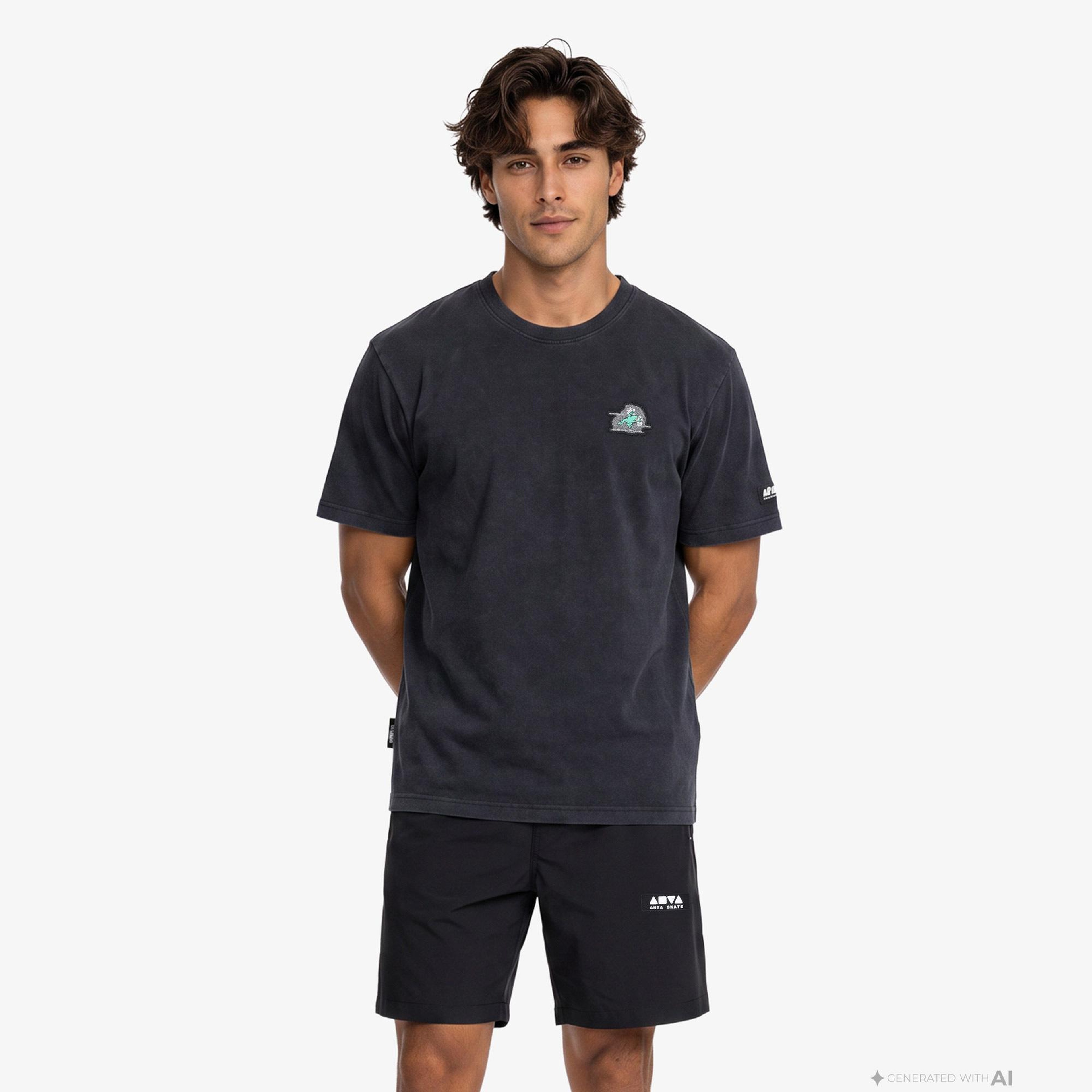 Anta Anta Skate Erkek Siyah T-Shirt