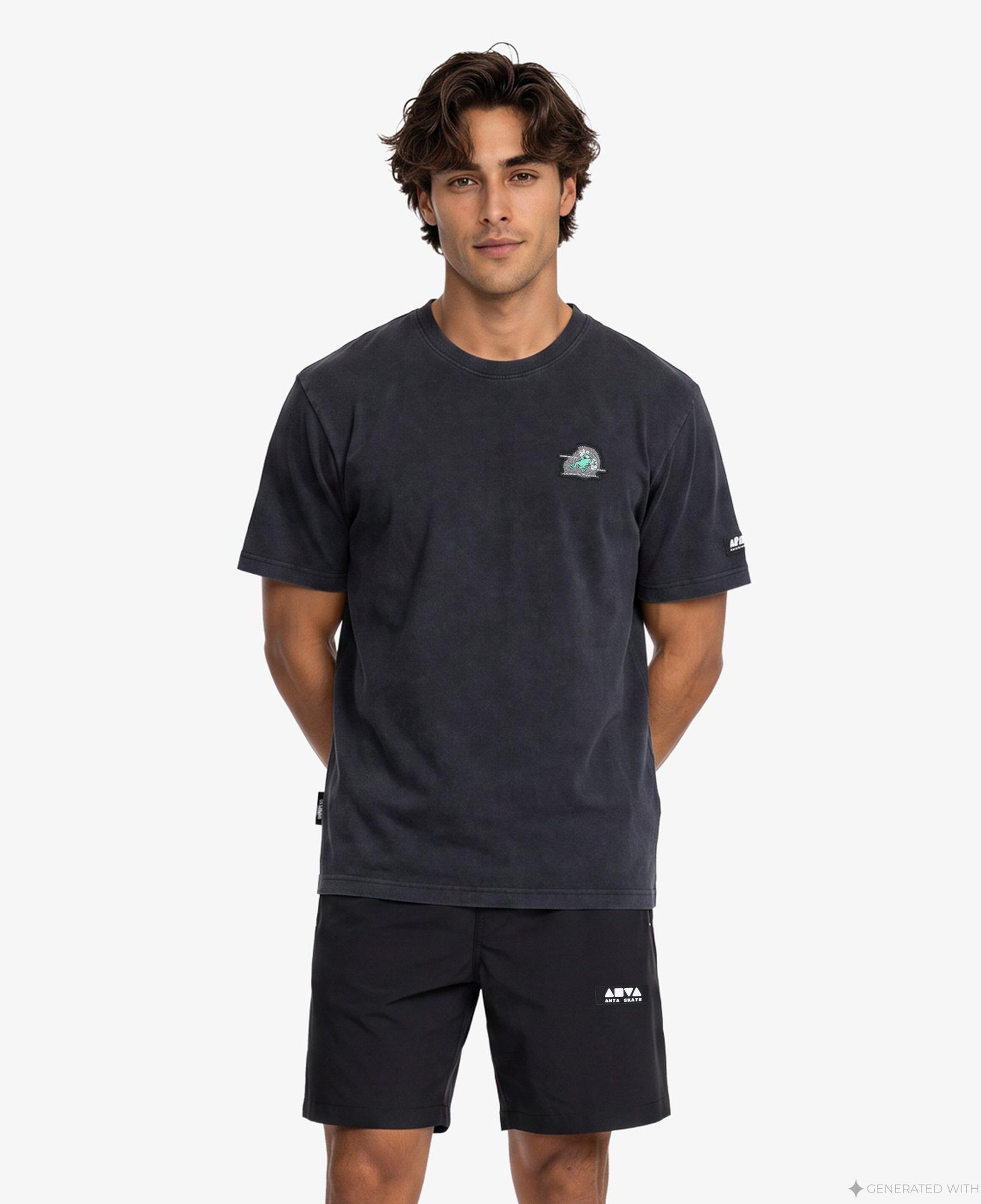 Anta Anta Skate Erkek Siyah T-Shirt