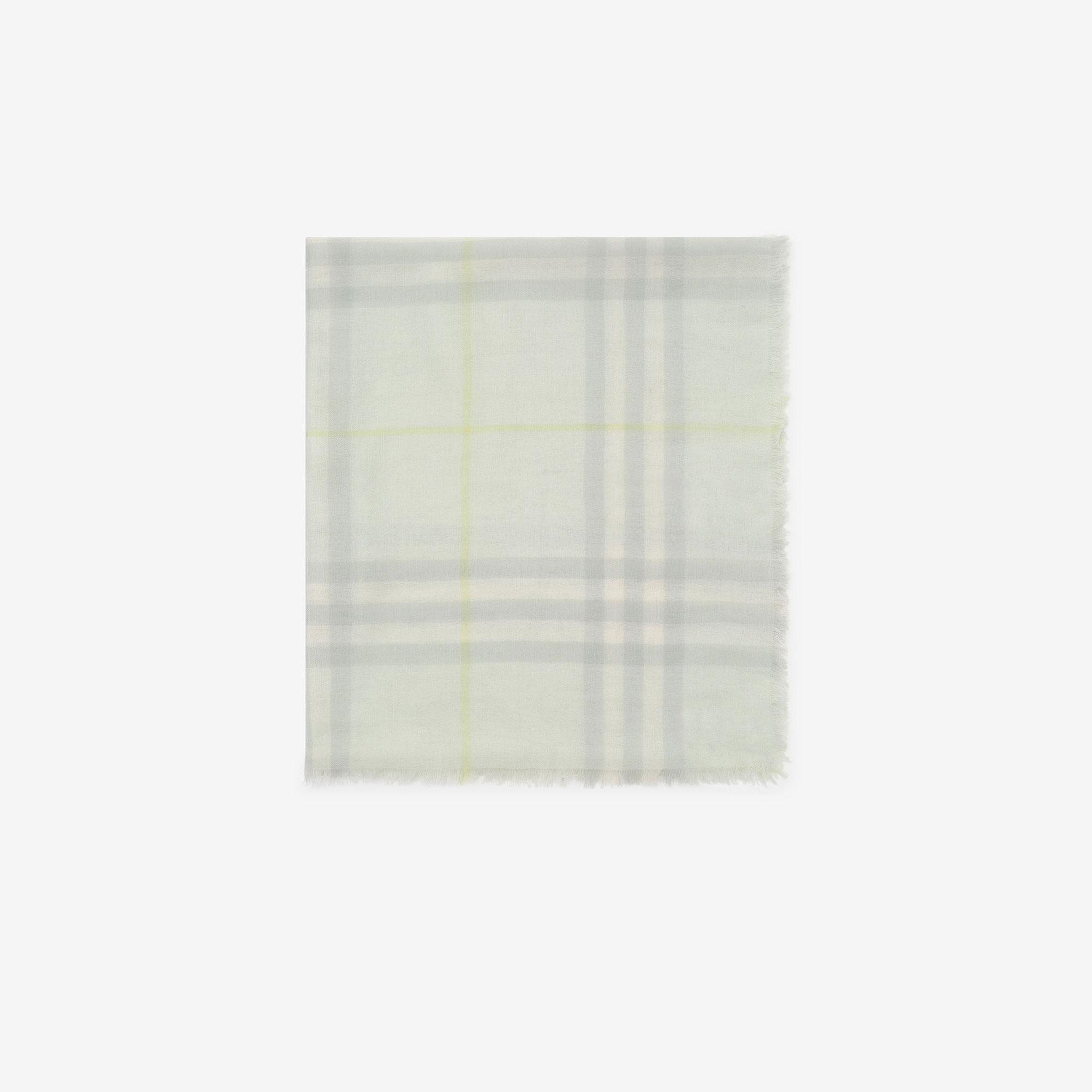 Burberry Wide Check Wool Kadın Yeşil Atkı
