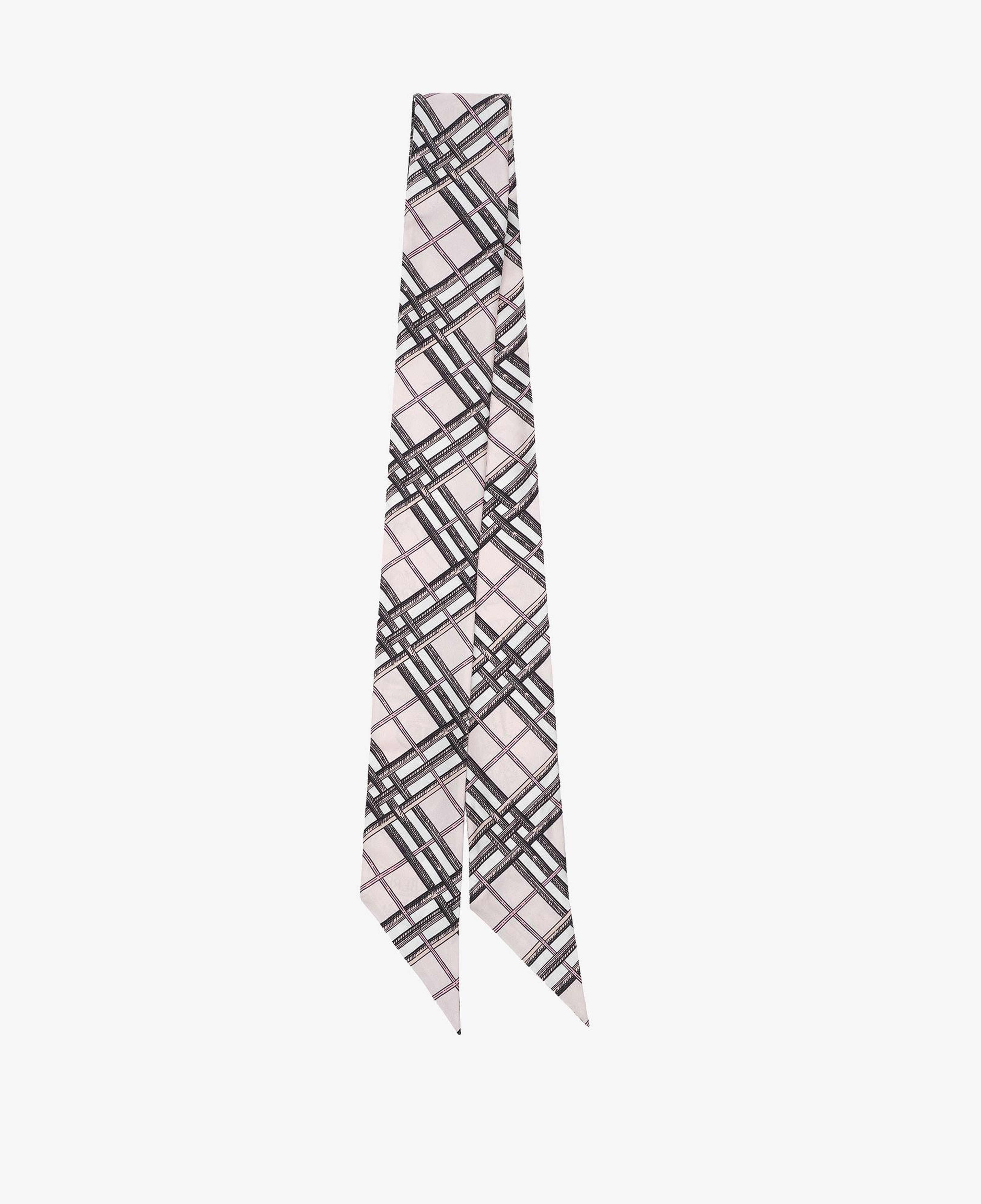 Burberry Skinny Reversible Etched Knight Silk Kadın Pembe Eşarp