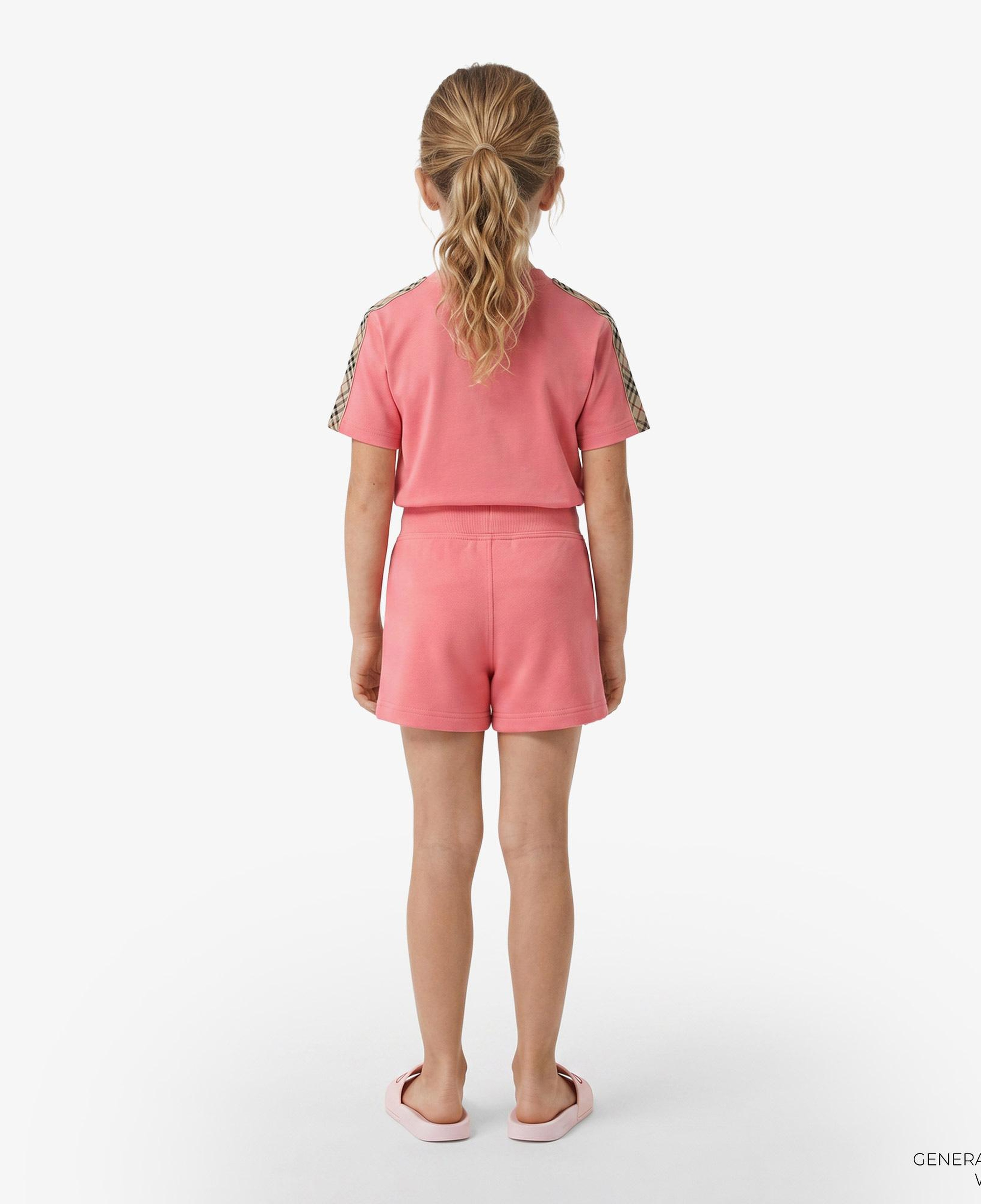 Burberry Check Trim Cotton Çocuk Pembe Şort