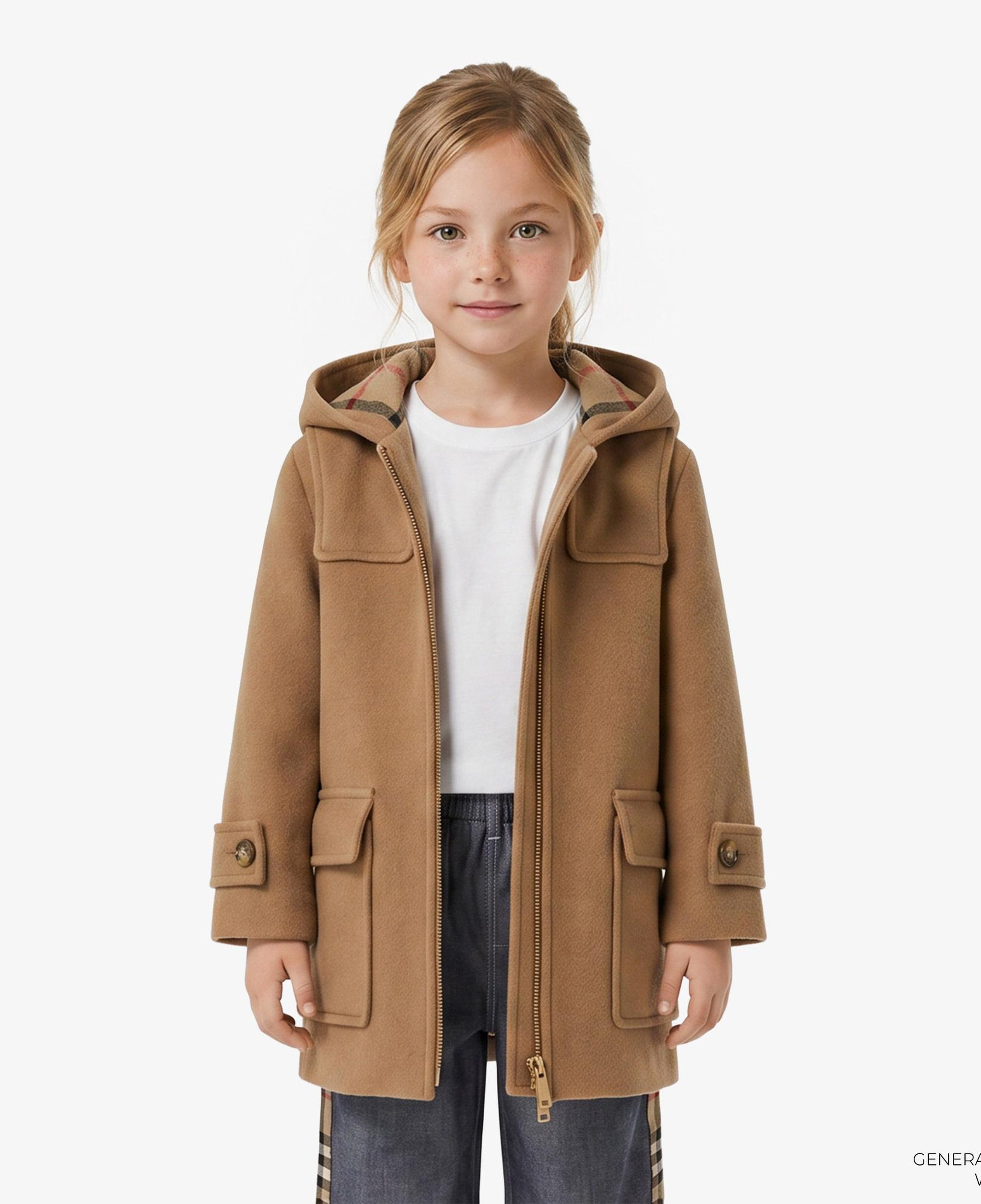 Burberry Edward Çocuk Bej Kaban