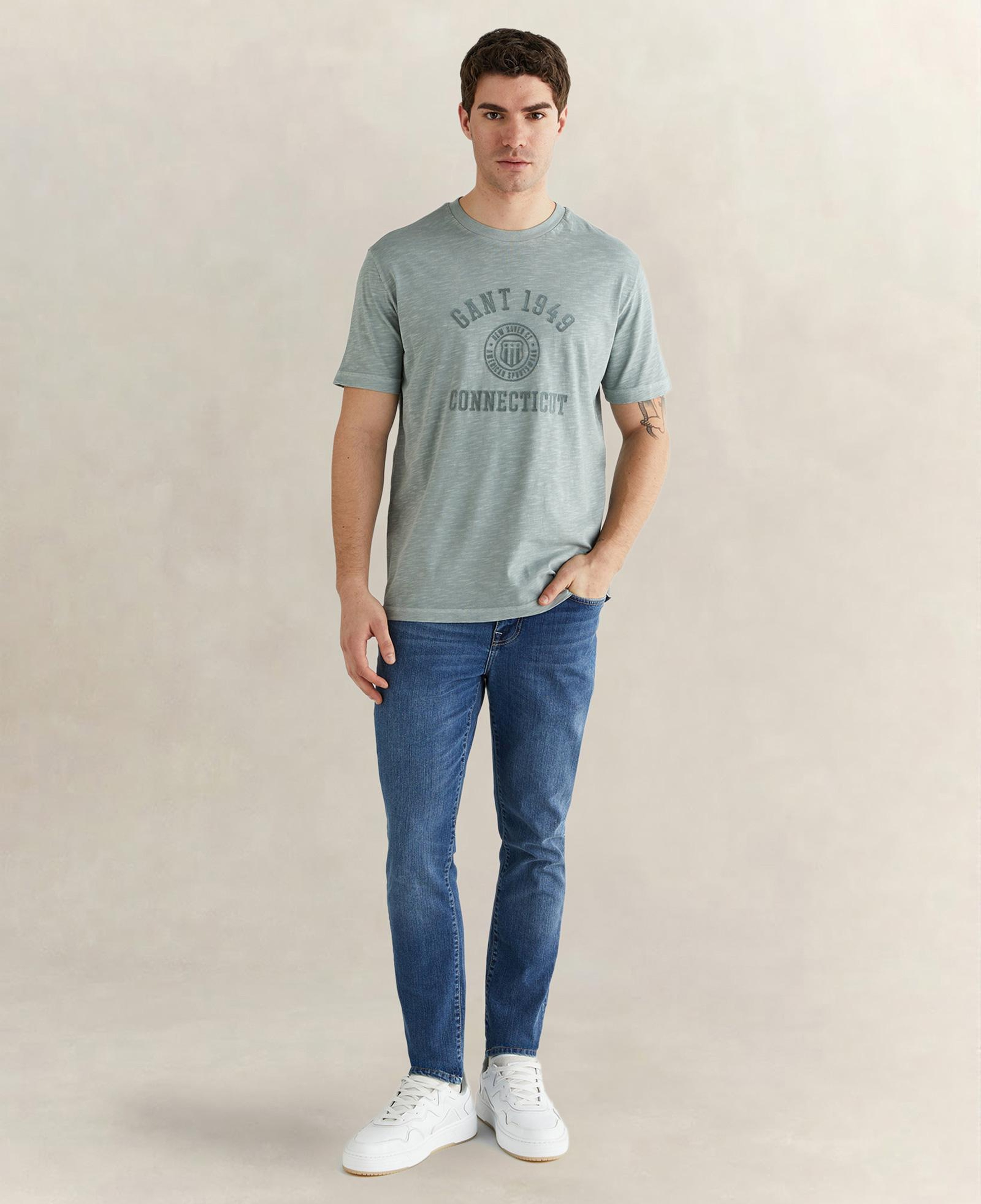 GANT Erkek Yeşil Kısa Kollu T-Shirt