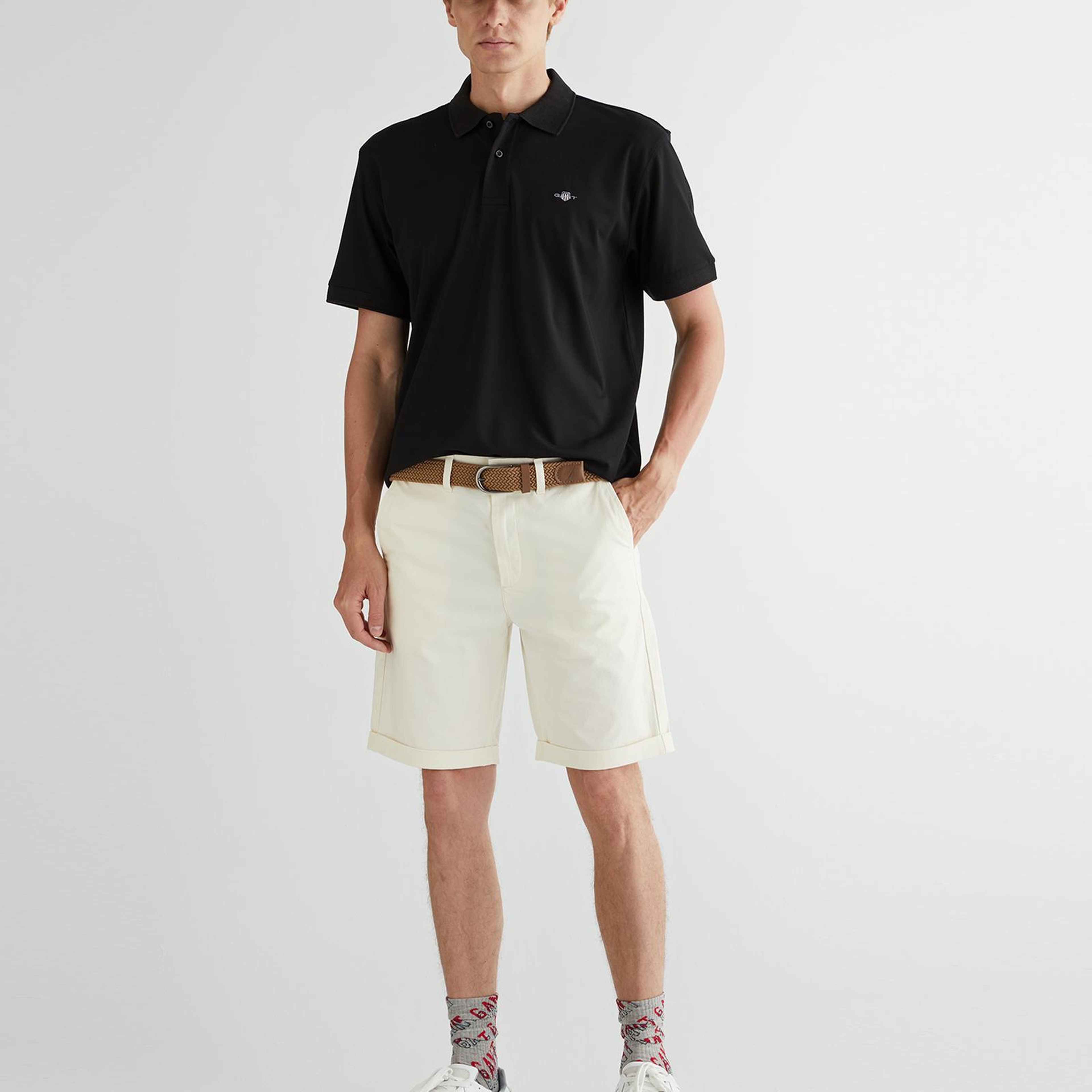 GANT Erkek Krem Slim Fit Şort