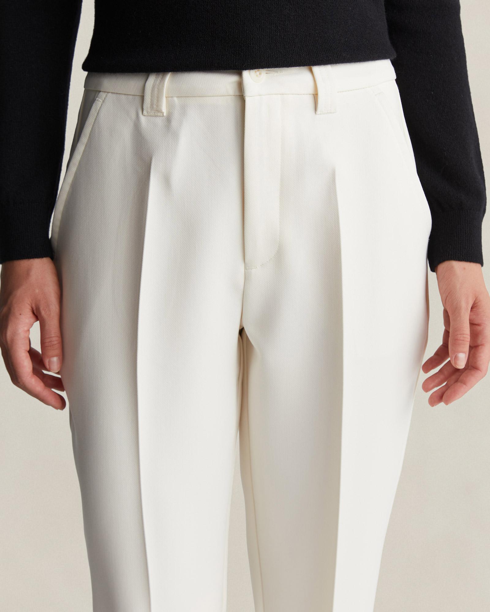 GANT Kadın Krem Regular Fit Pantolon