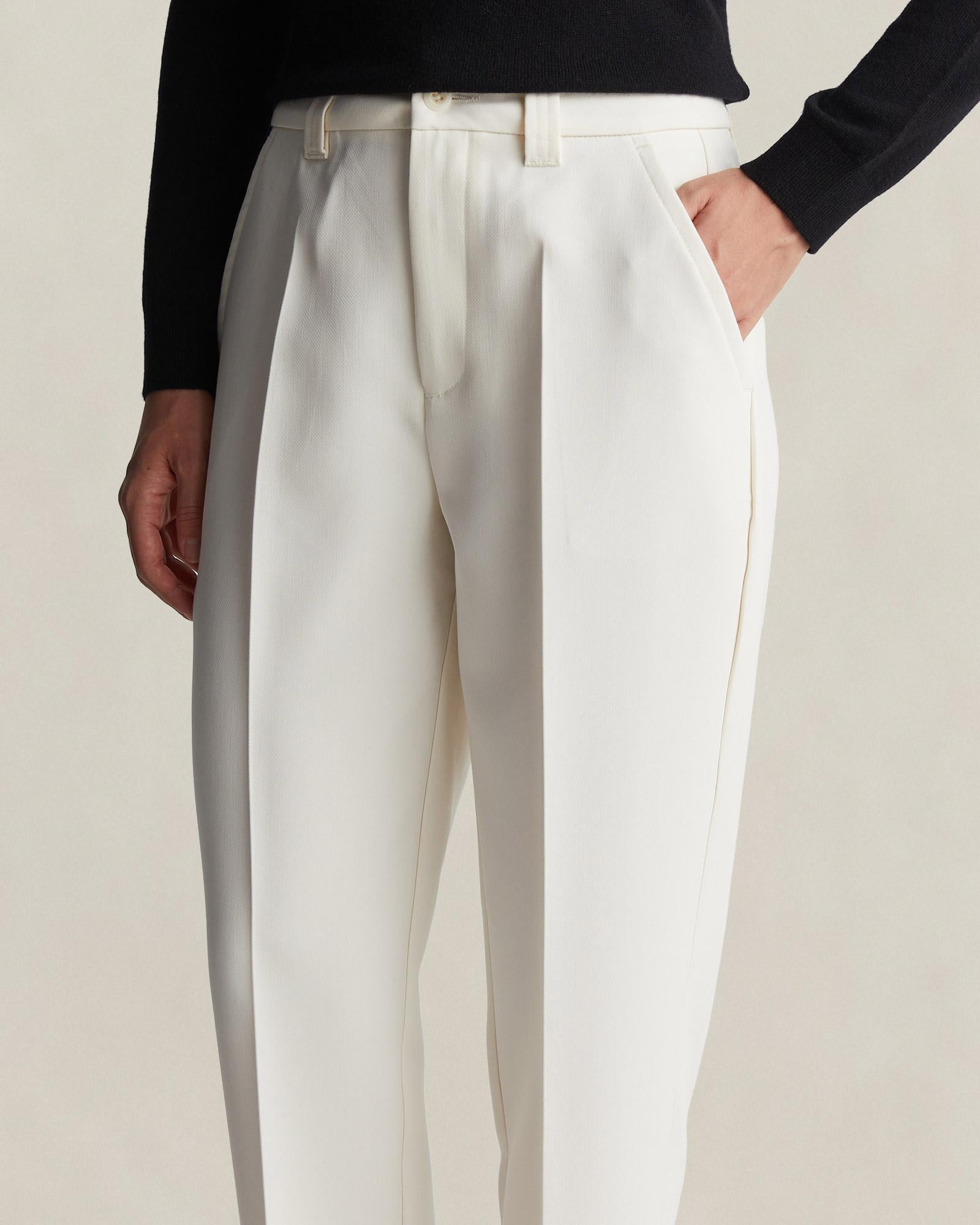GANT Kadın Krem Regular Fit Pantolon