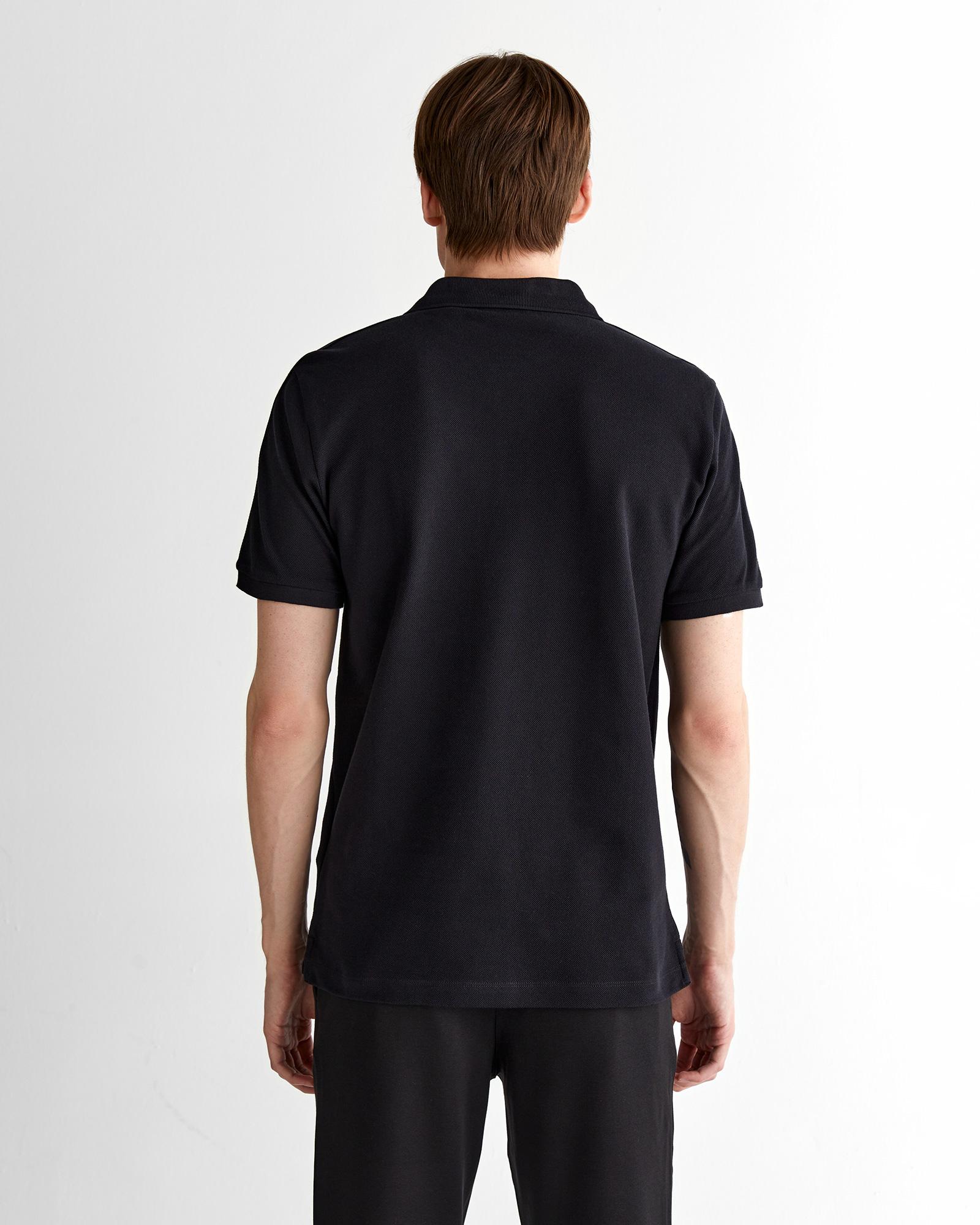 GANT Erkek Siyah Regular Fit Logolu Polo