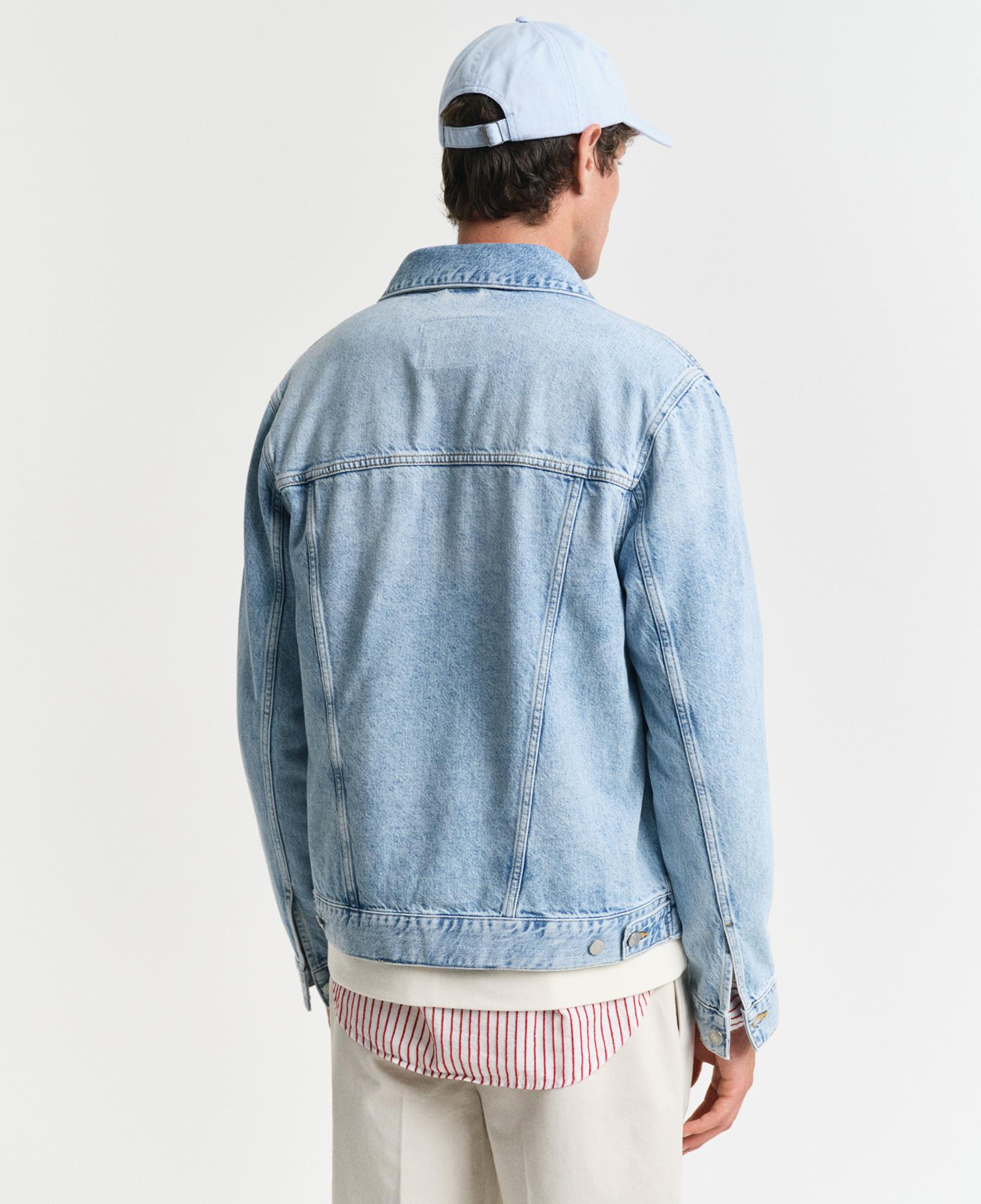 GANT Erkek Mavi Regular Fit Klasik Yaka Denim Ceket