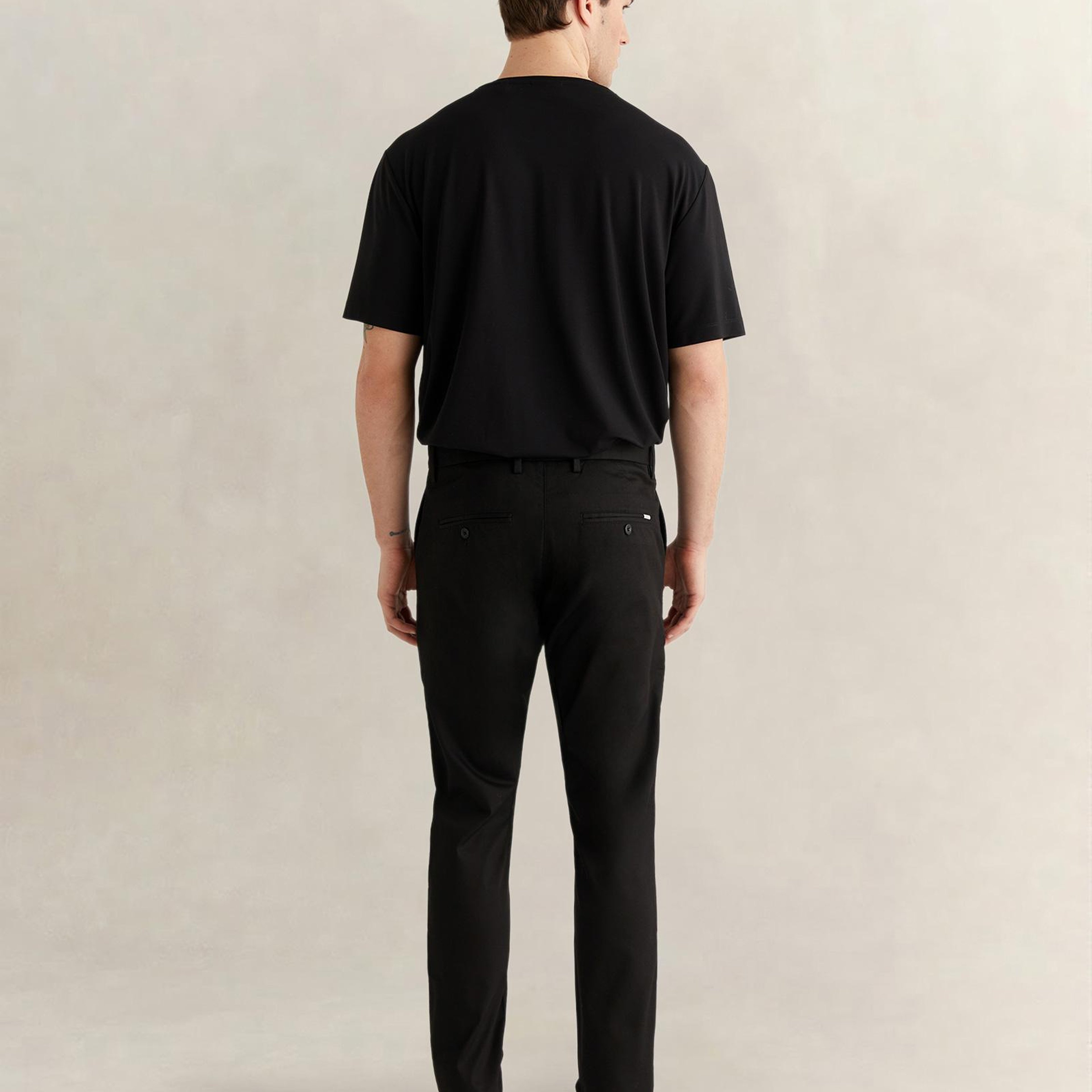 GANT Erkek Siyah Slim Fit Pantolon