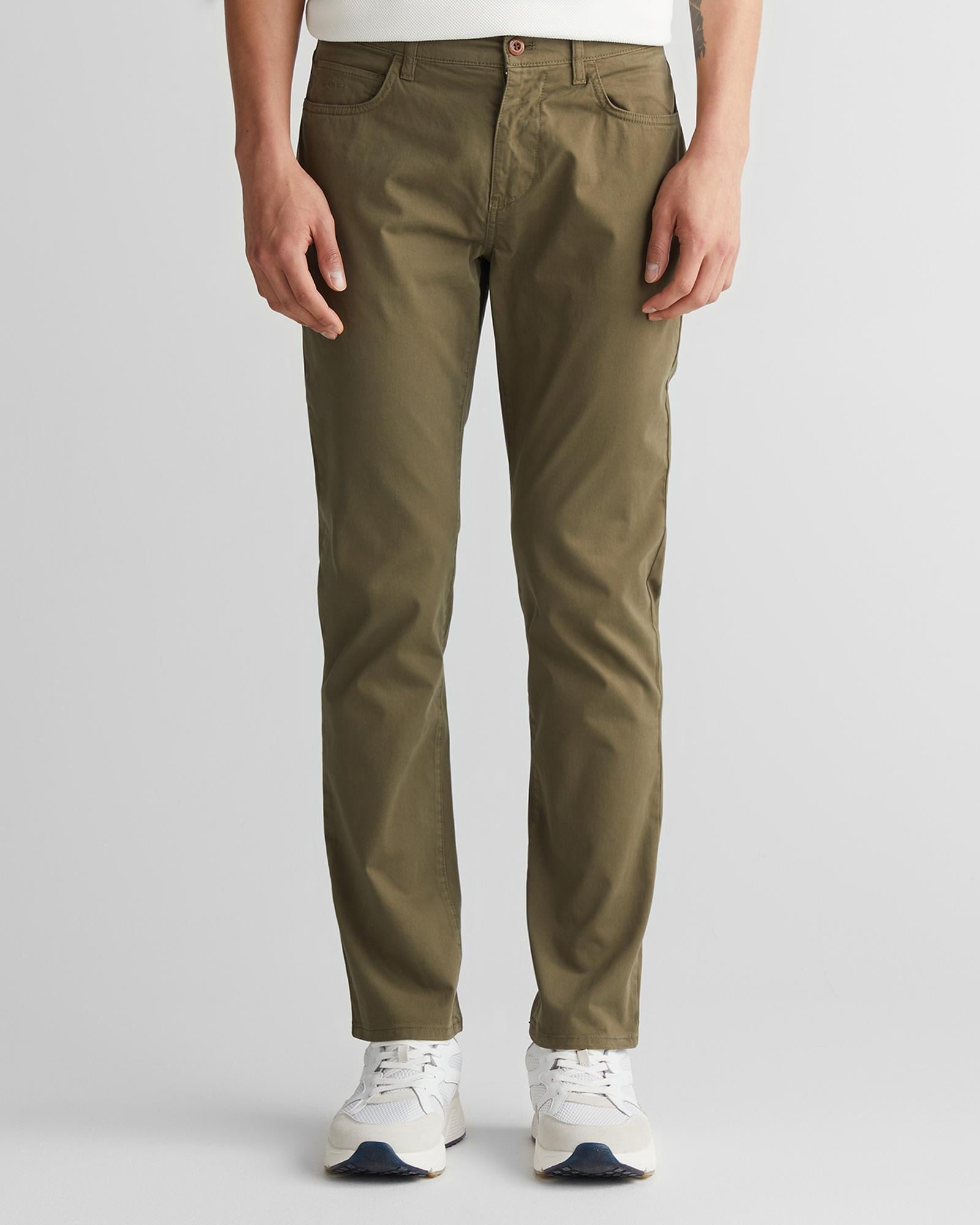 GANT Erkek Yeşil Regular Fit Pantolon