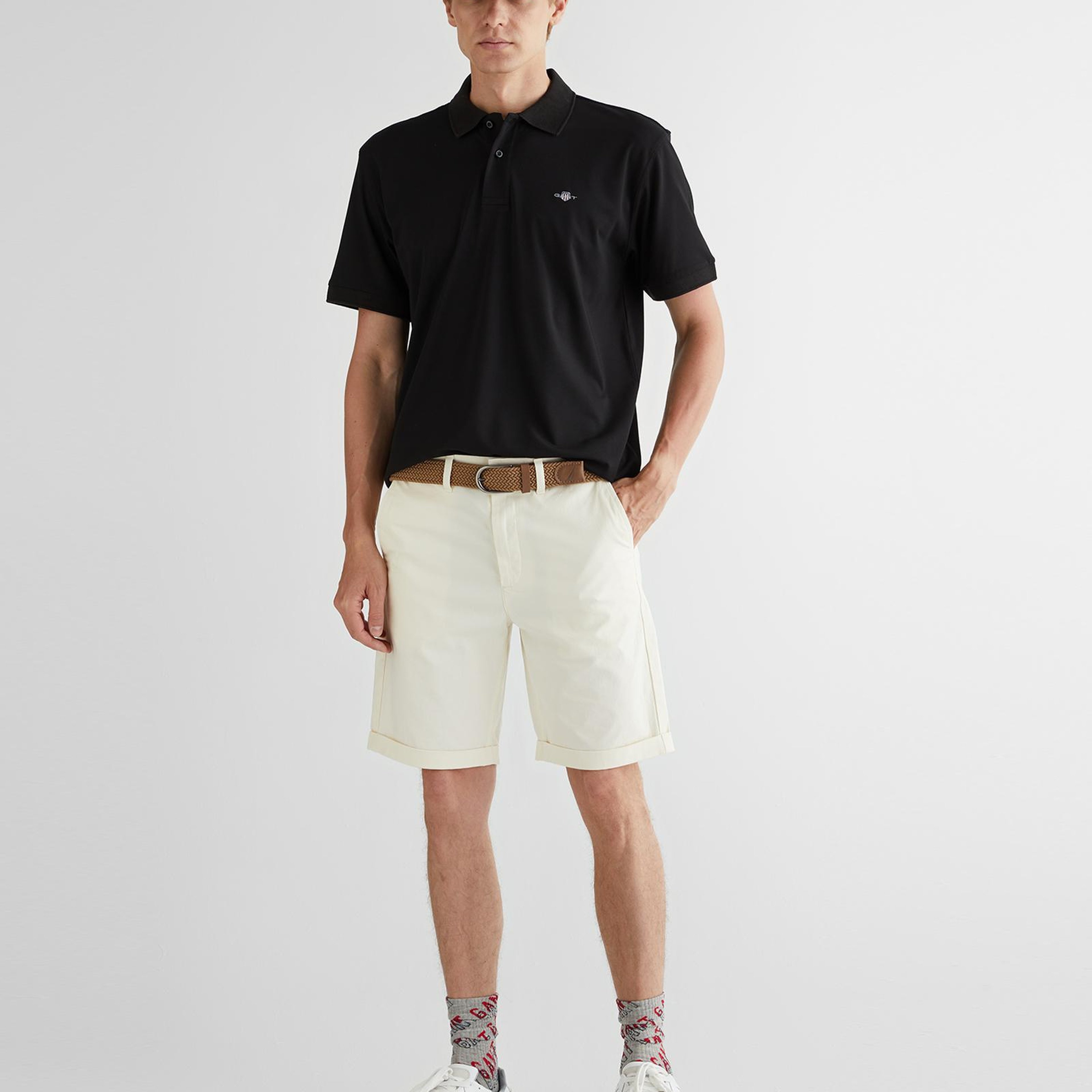 GANT Erkek Krem Slim Fit Şort