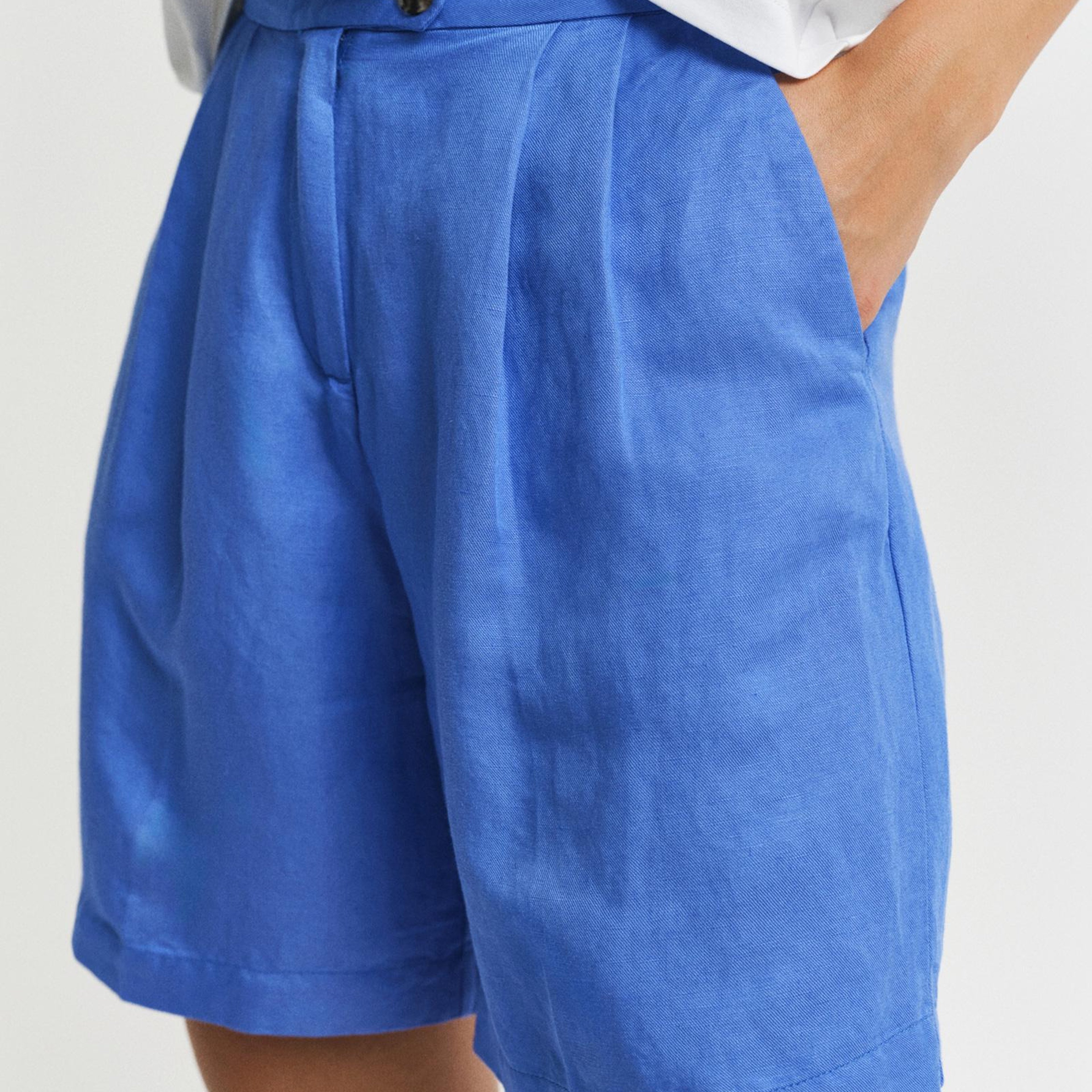 GANT Kadın Mavi Relaxed Fit Şort