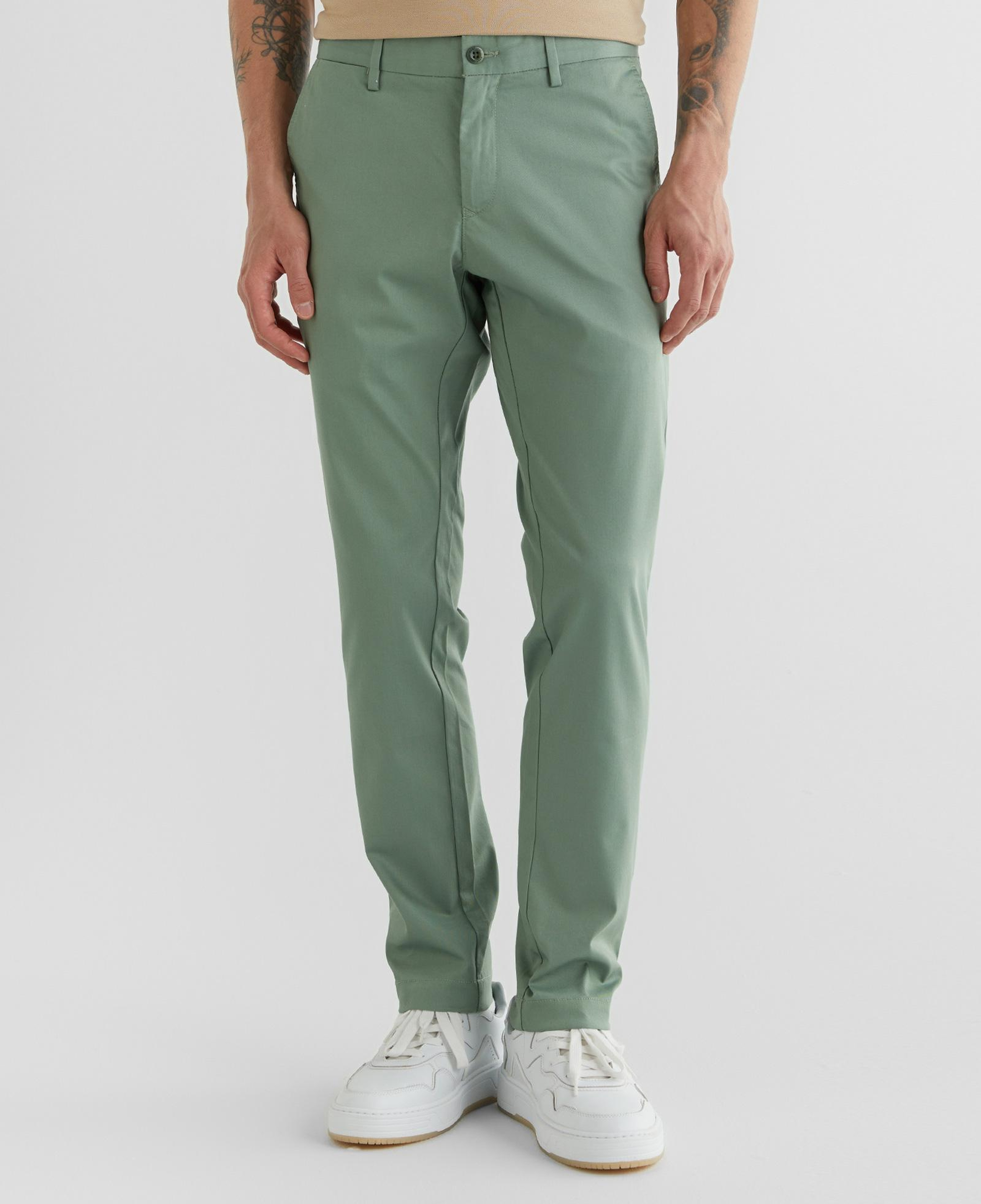 GANT Erkek Yeşil Slim Fit Pantolon