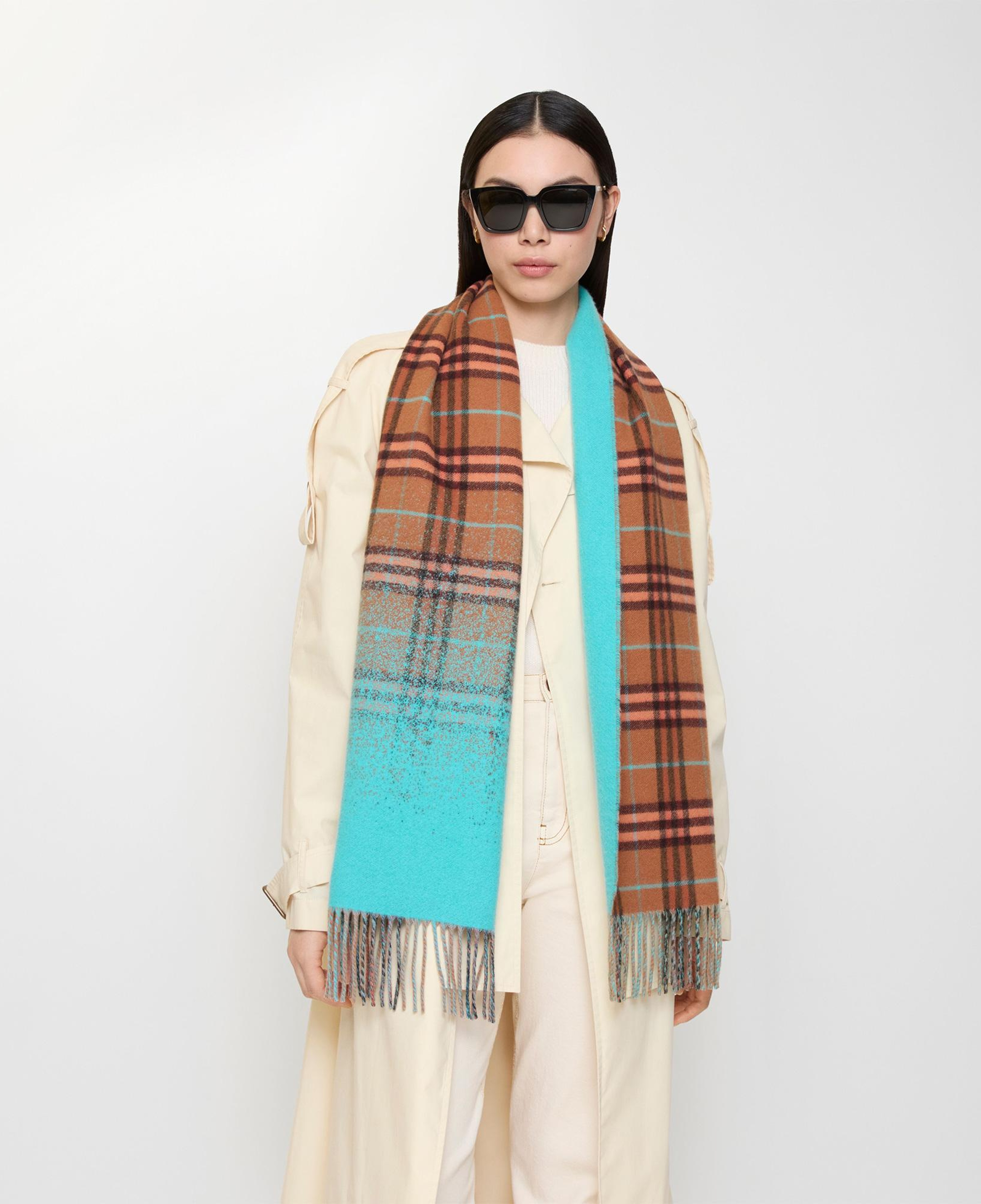 Burberry Gradıent Check Kadın Turuncu Atkı