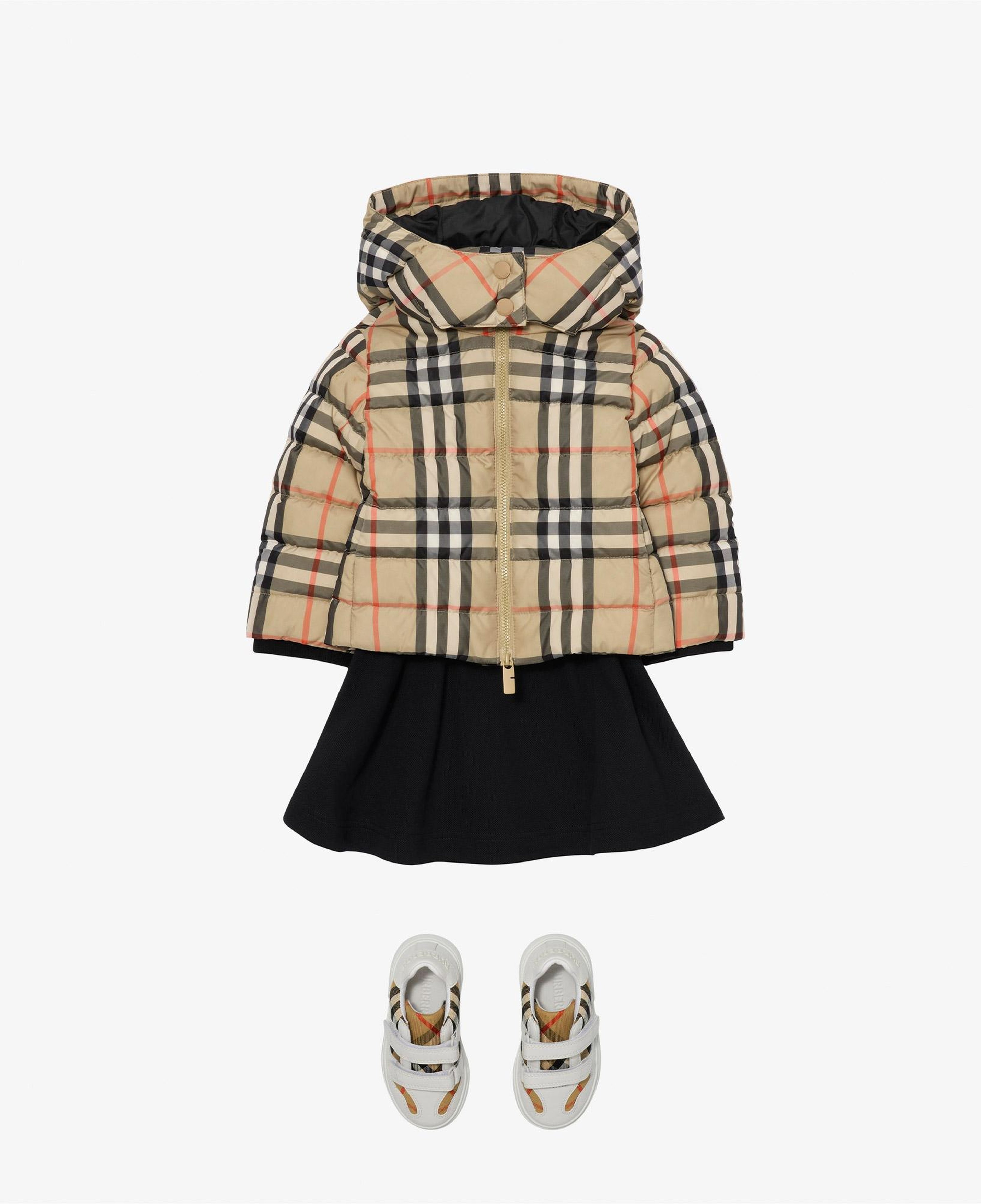 Burberry Cecilia Check Çocuk Bej Mont