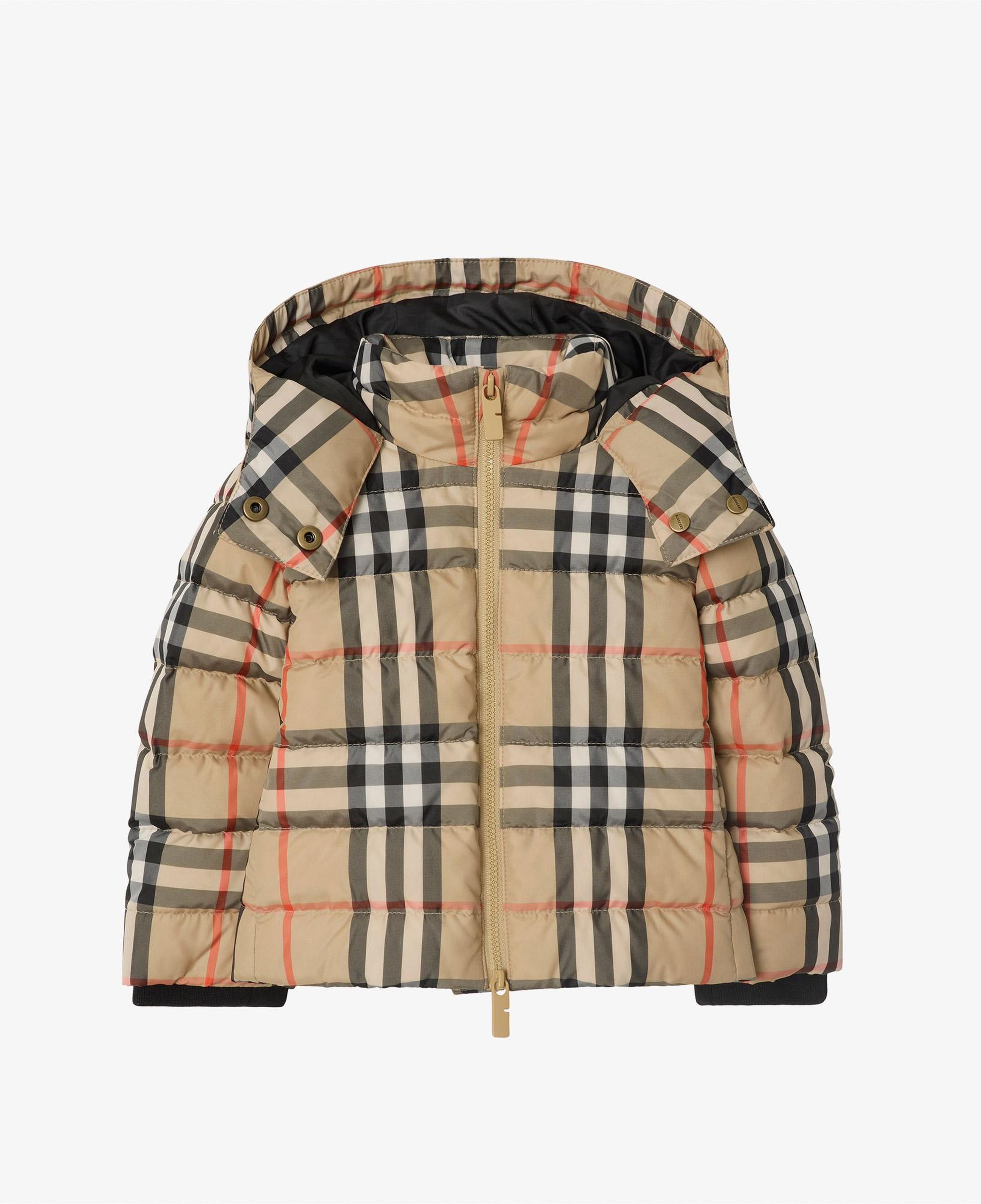 Burberry Cecilia Check Çocuk Bej Mont