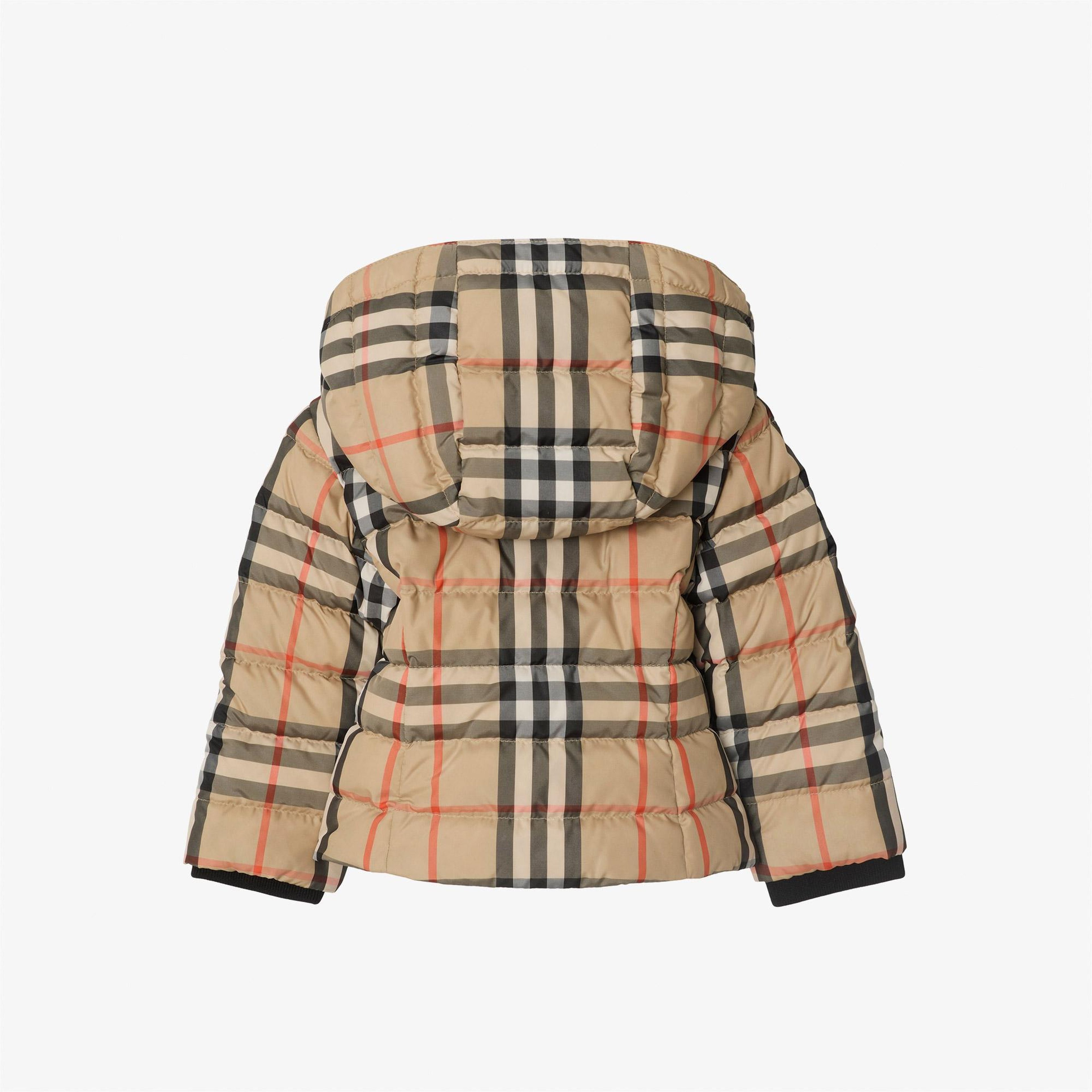 Burberry Cecilia Check Çocuk Bej Mont