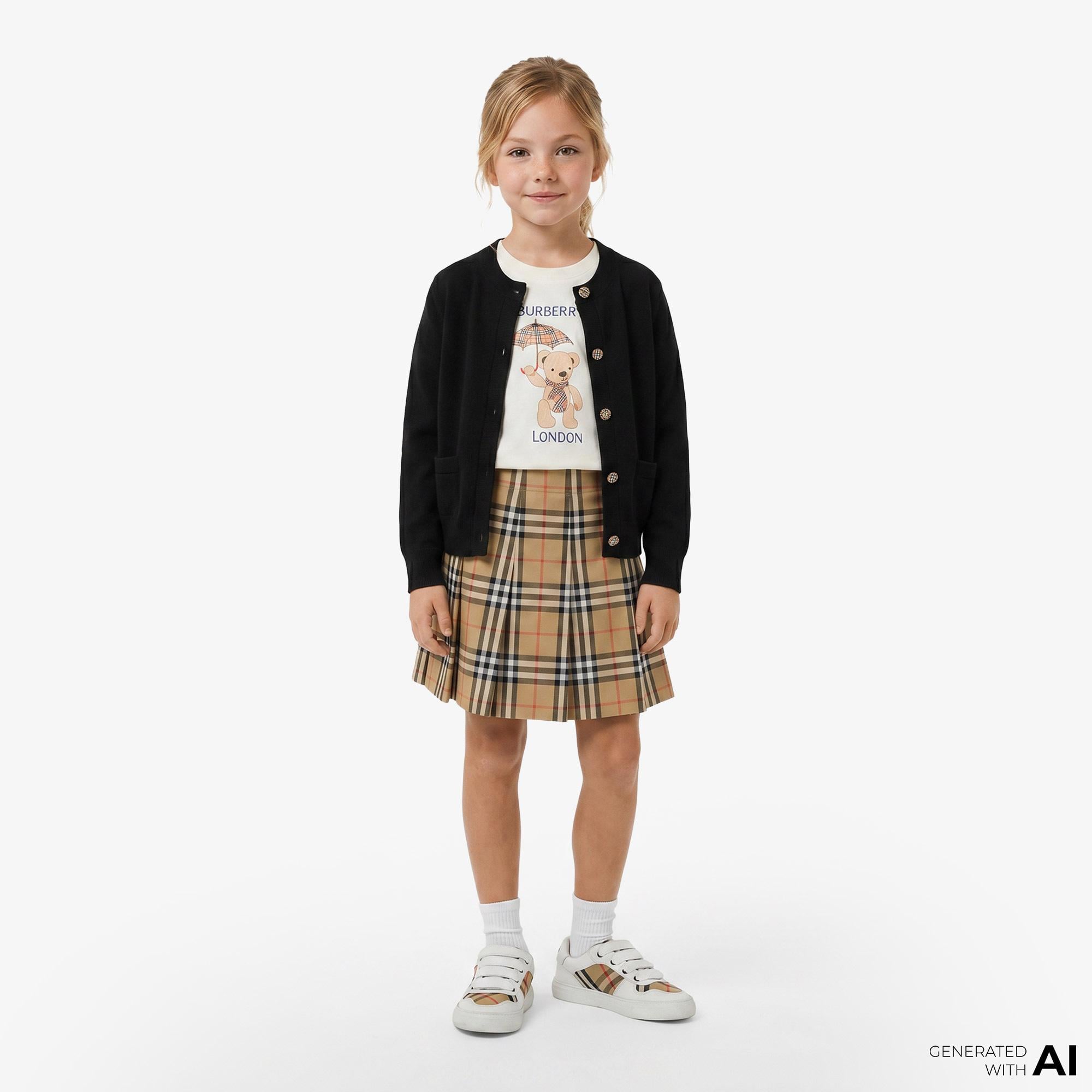 Burberry Ailsa Çocuk Siyah Hırka