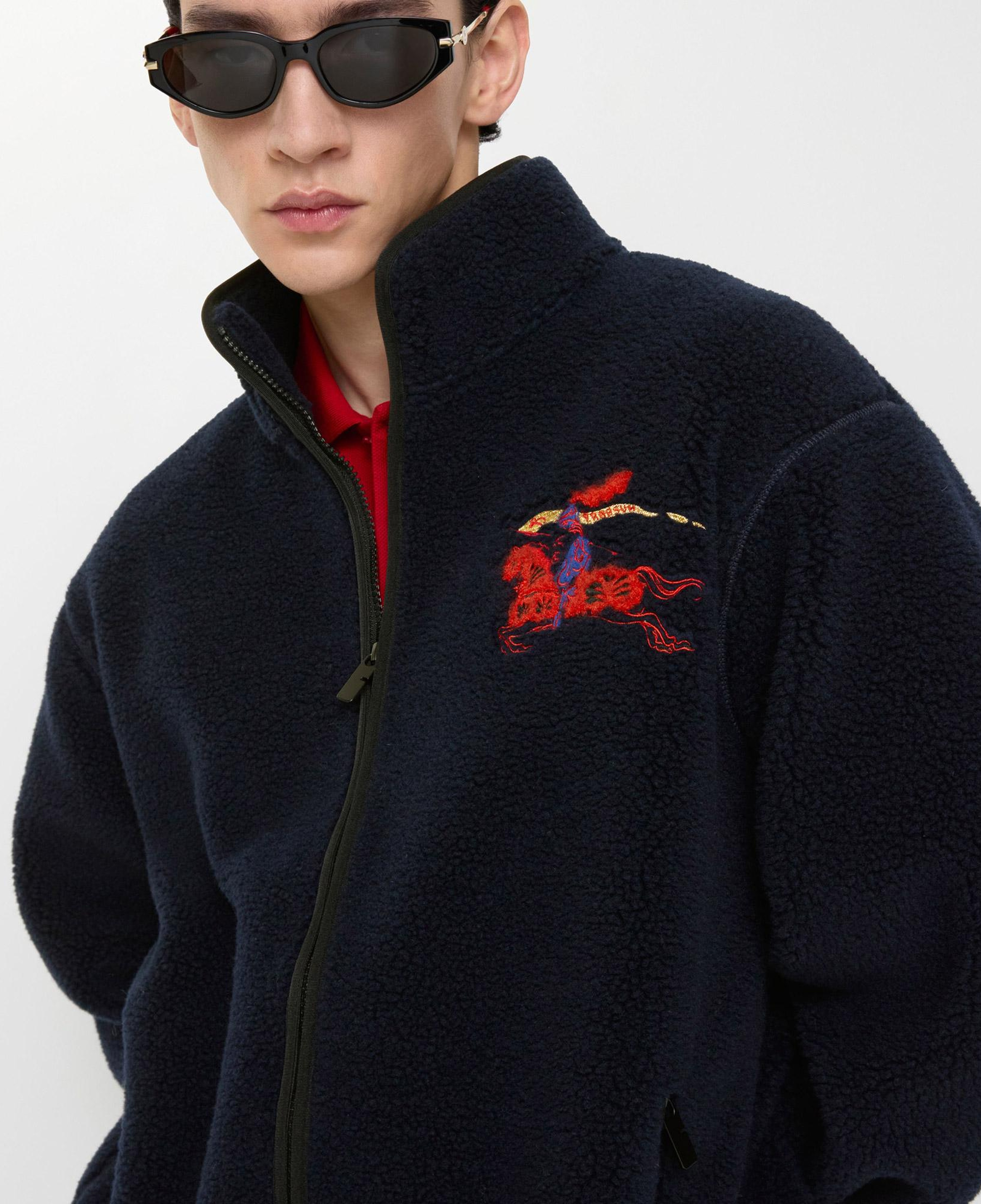 Burberry Faırfax Erkek Lacivert Polar Ceket
